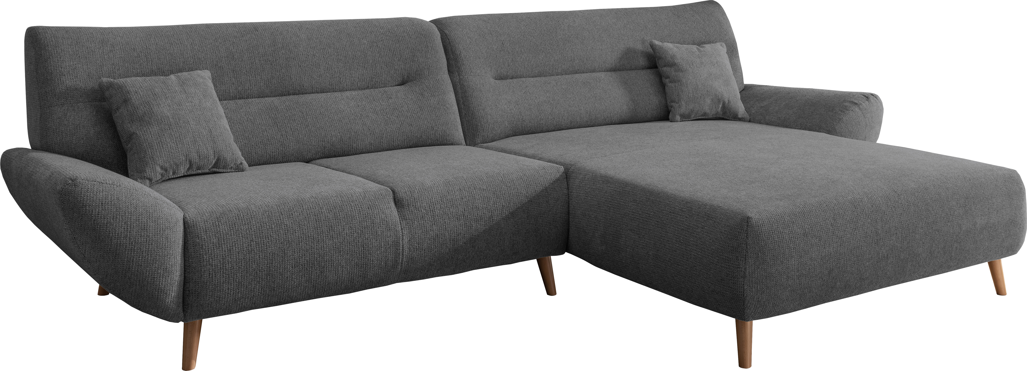 INOSIGN Ecksofa »Drago, elegant und zeitlos, komfortabel, Holzfuß, L-Form«, günstig online kaufen