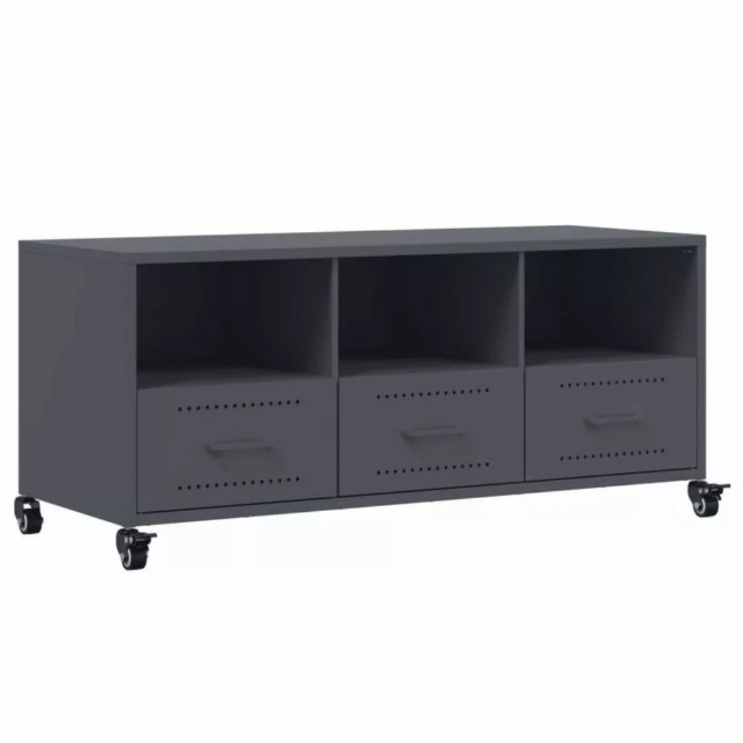 vidaXL TV-Schrank TV-Schrank Anthrazit 100,5x39x43,5 cm Kaltgewalzter Stahl günstig online kaufen