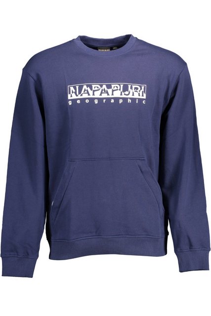 Napapijri Sweatshirt Blaues Herren-Sweatshirt ohne Reißverschluss mit günstig online kaufen