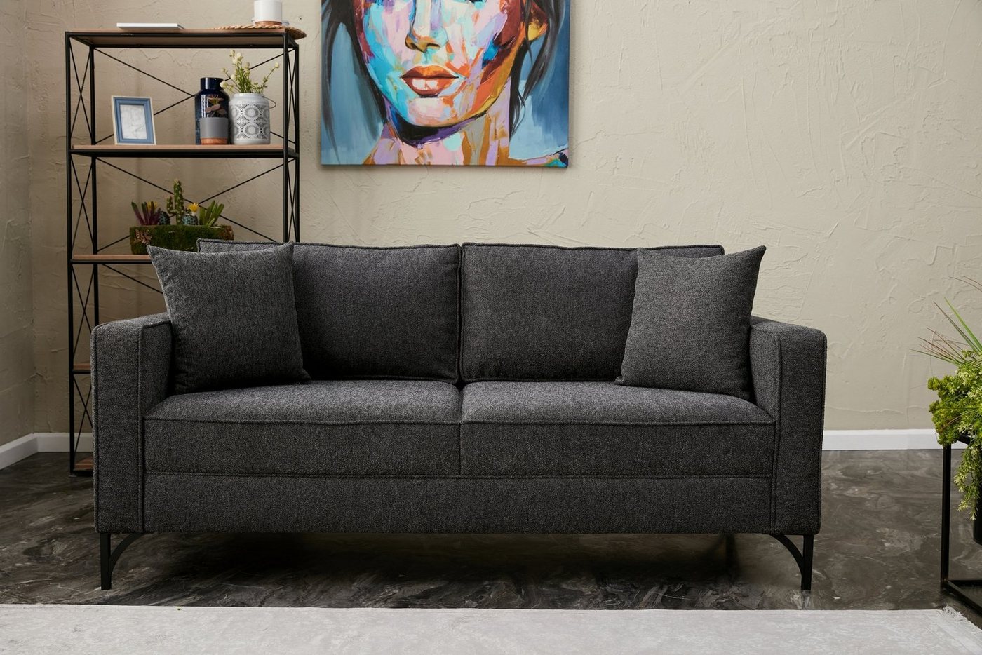 Skye Decor Schlafsofa BLC2794, Anthrazit,Schwarz,Rahmen: Buchenholz günstig online kaufen