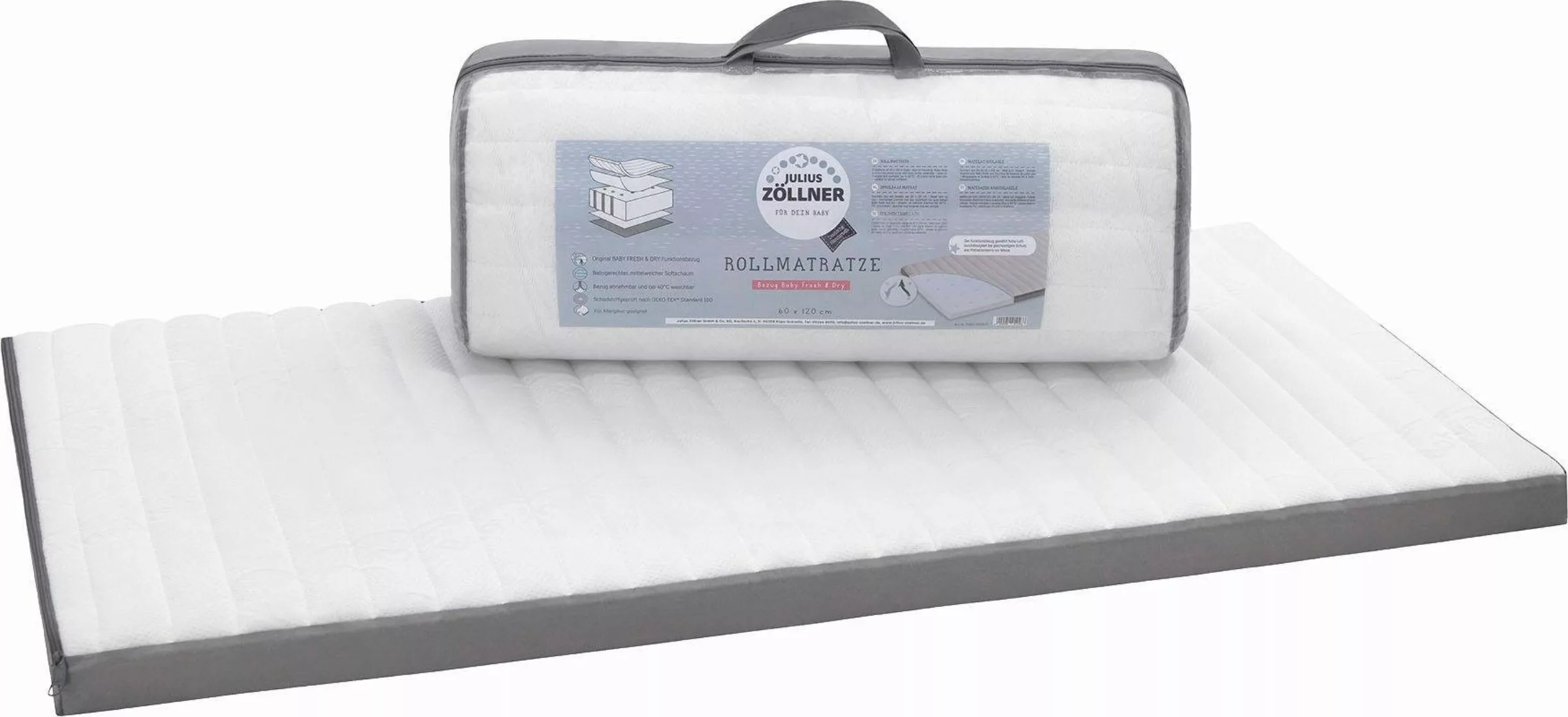 Babymatratze Julius Zöllner rollbare Reisebettmatratze Travelsoft günstig online kaufen