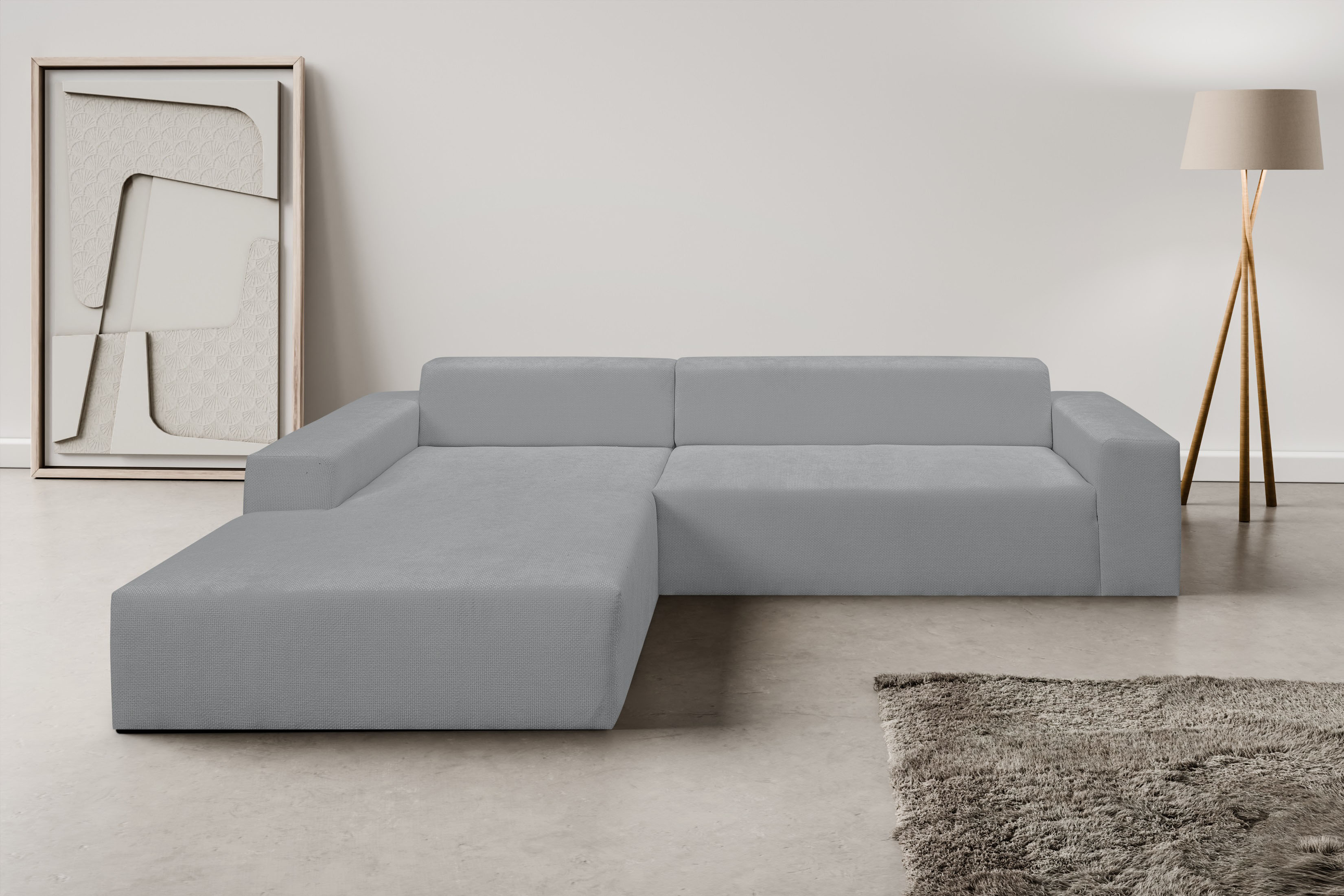 WERK2 Ecksofa "Zeus-XL", Curvy Trend Garnitur mit urbaner Optik günstig online kaufen