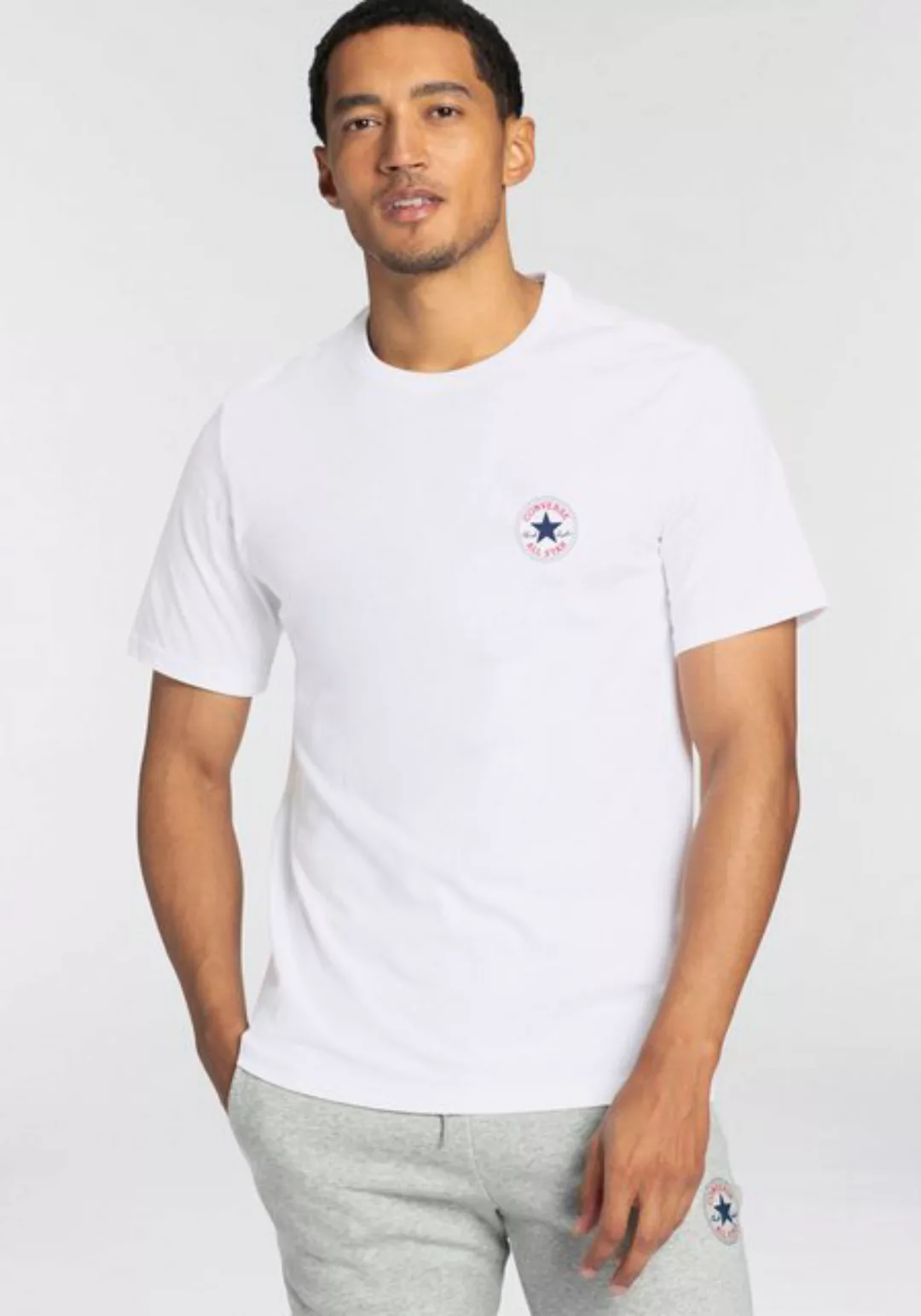 Converse T-Shirt CONVERSE GO-TO MINI PATCH T-SHIRT (1-tlg) mit Logodruck günstig online kaufen