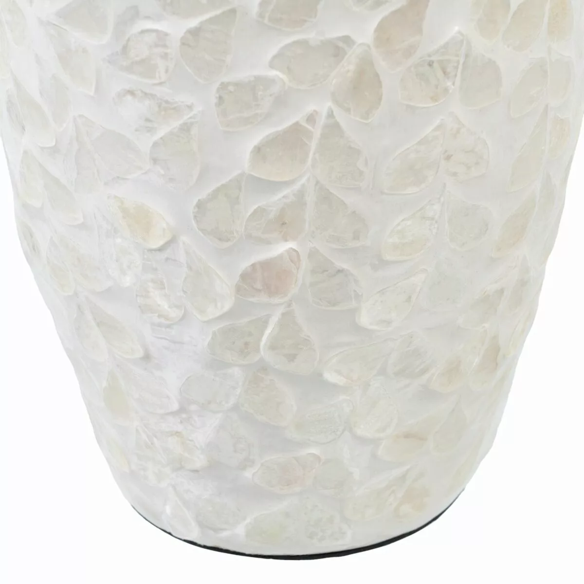 Vase 15 X 15 X 44 Cm Beige Perlmutt Holz Mdf günstig online kaufen