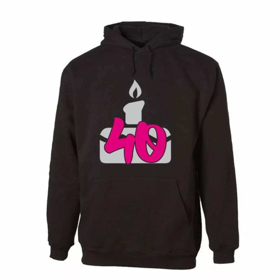 G-graphics Hoodie 40 – Geburtstagstorte mit trendigem Frontprint, Aufdruck günstig online kaufen