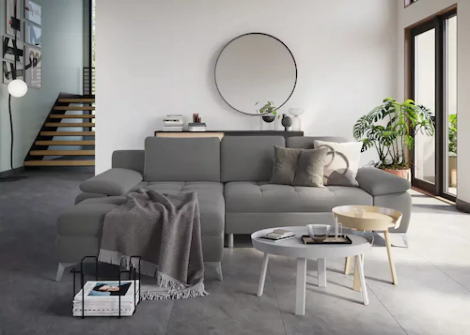 sit&more Ecksofa »Latigo L-Form«, mit Recamiere, wahlweise mit Bettfunktion günstig online kaufen