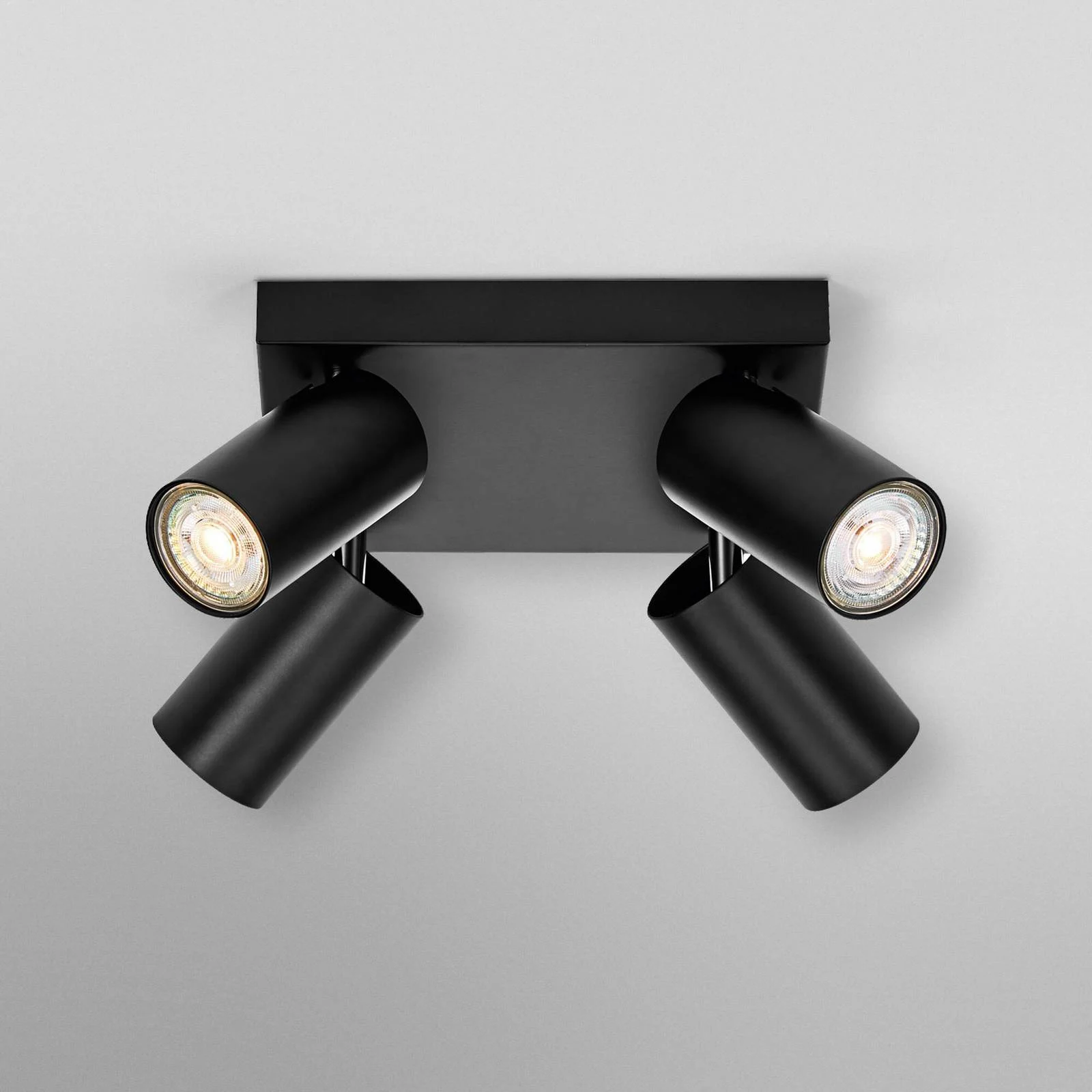 OSRAM Deckenspot OCTAGON PLATE, schwarz, 4-flg. GU10-LED 927 günstig online kaufen
