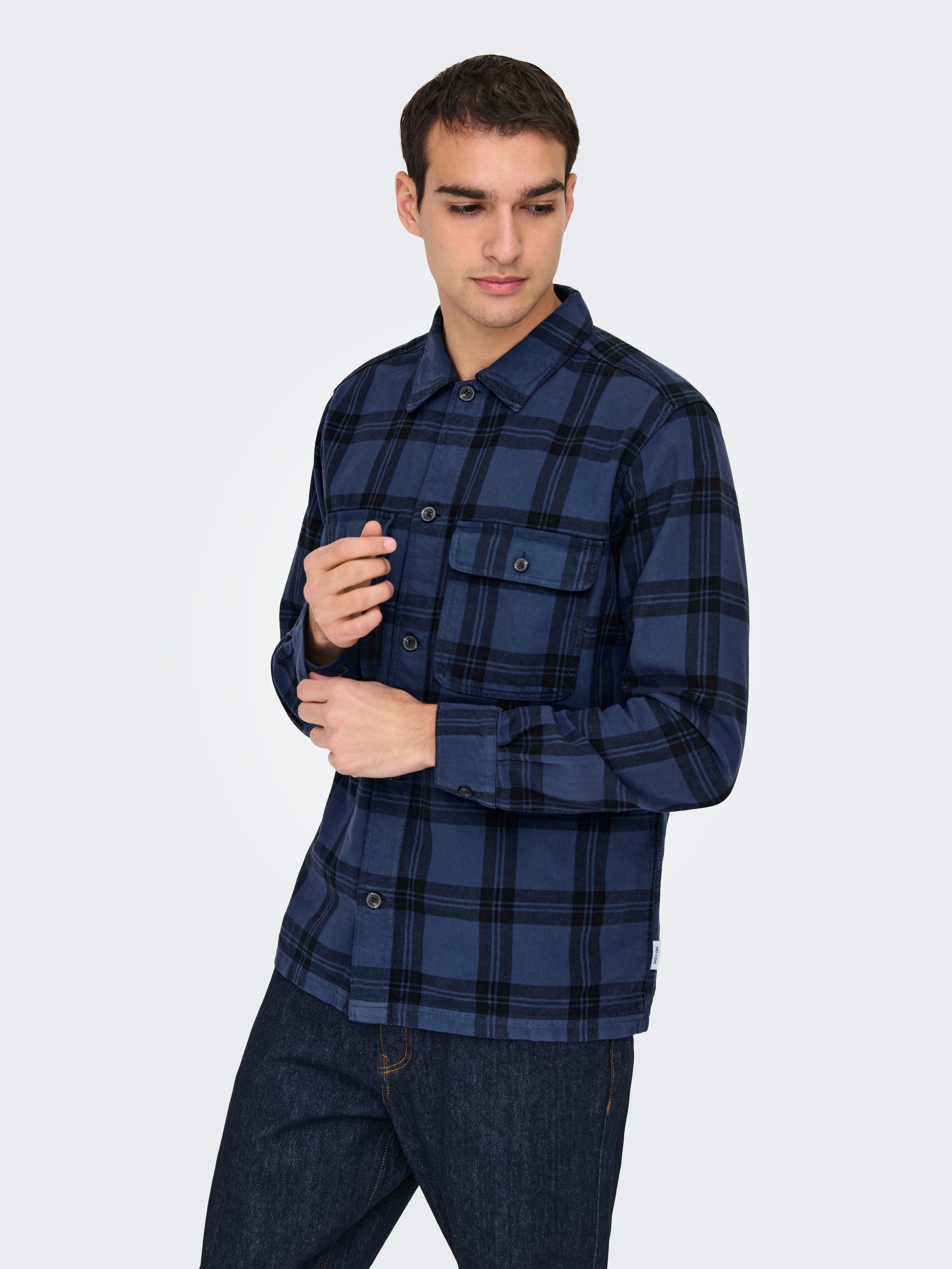ONLY & SONS Langarmhemd ONSOLIVER TWILL günstig online kaufen