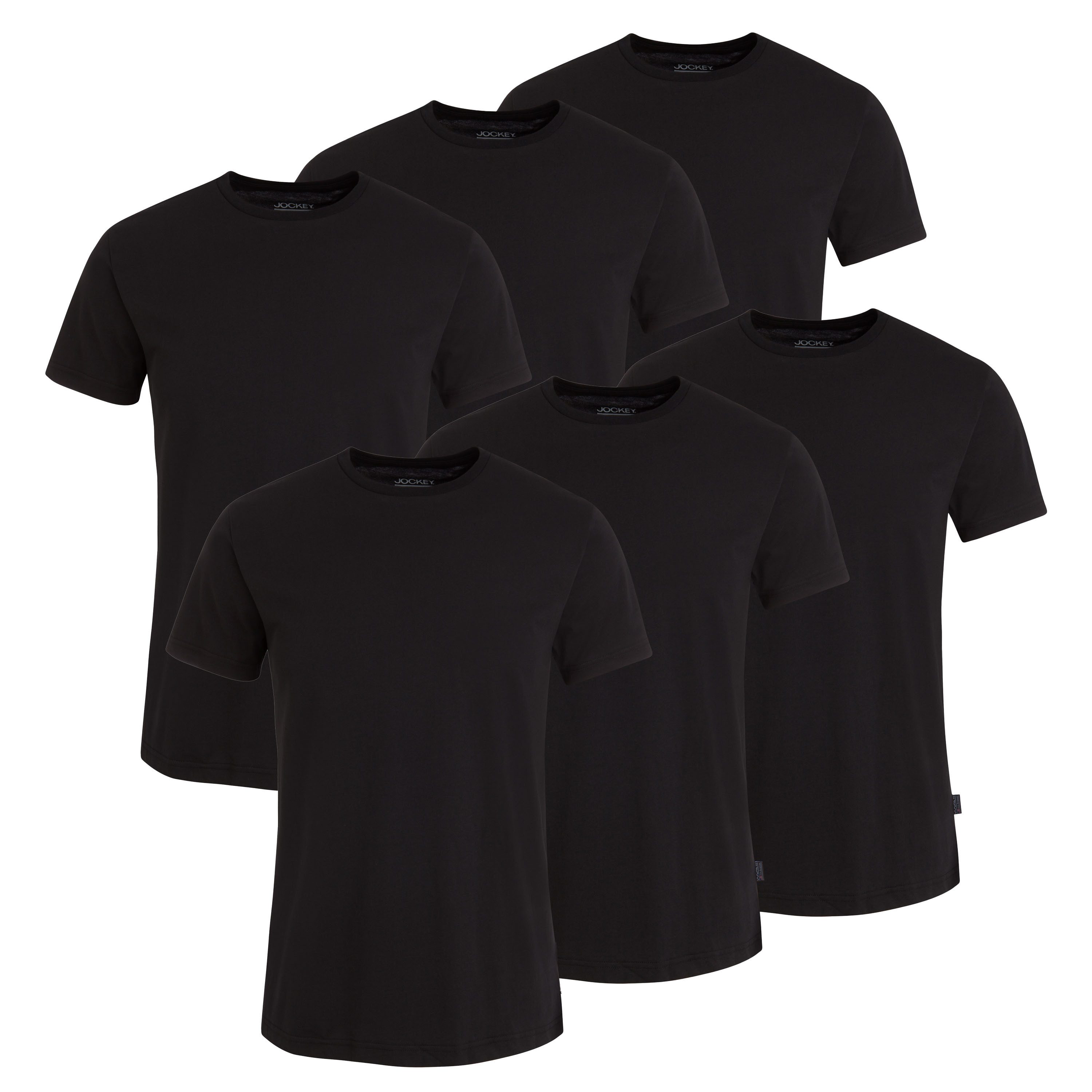 Jockey American-Shirt, (6er Pack), Flache Nähte, Relax Fit, Single-Jersey günstig online kaufen