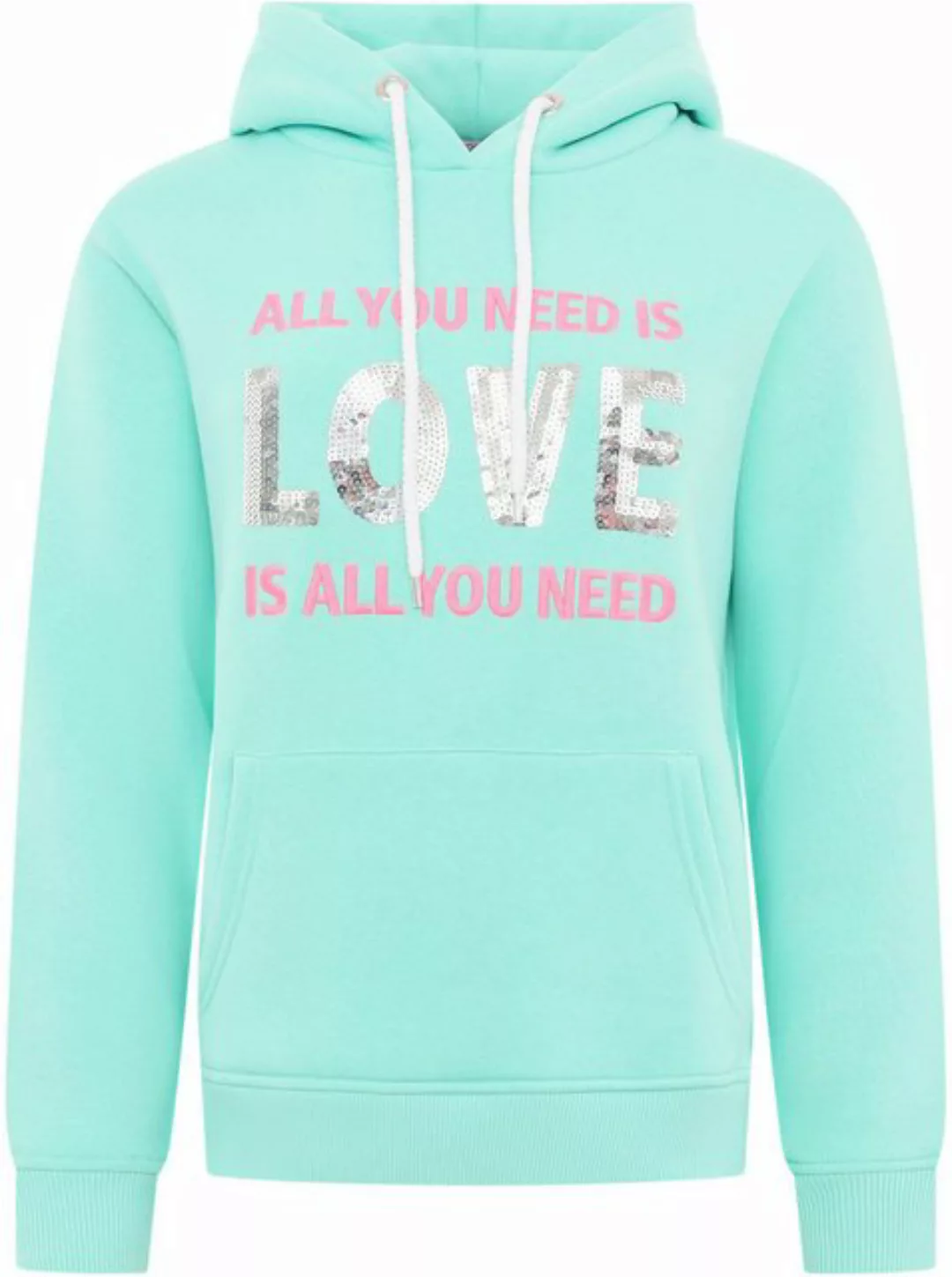 Zwillingsherz Hoodie "Love is all you need ZH" mit "Love"-Aufschrift und Pa günstig online kaufen