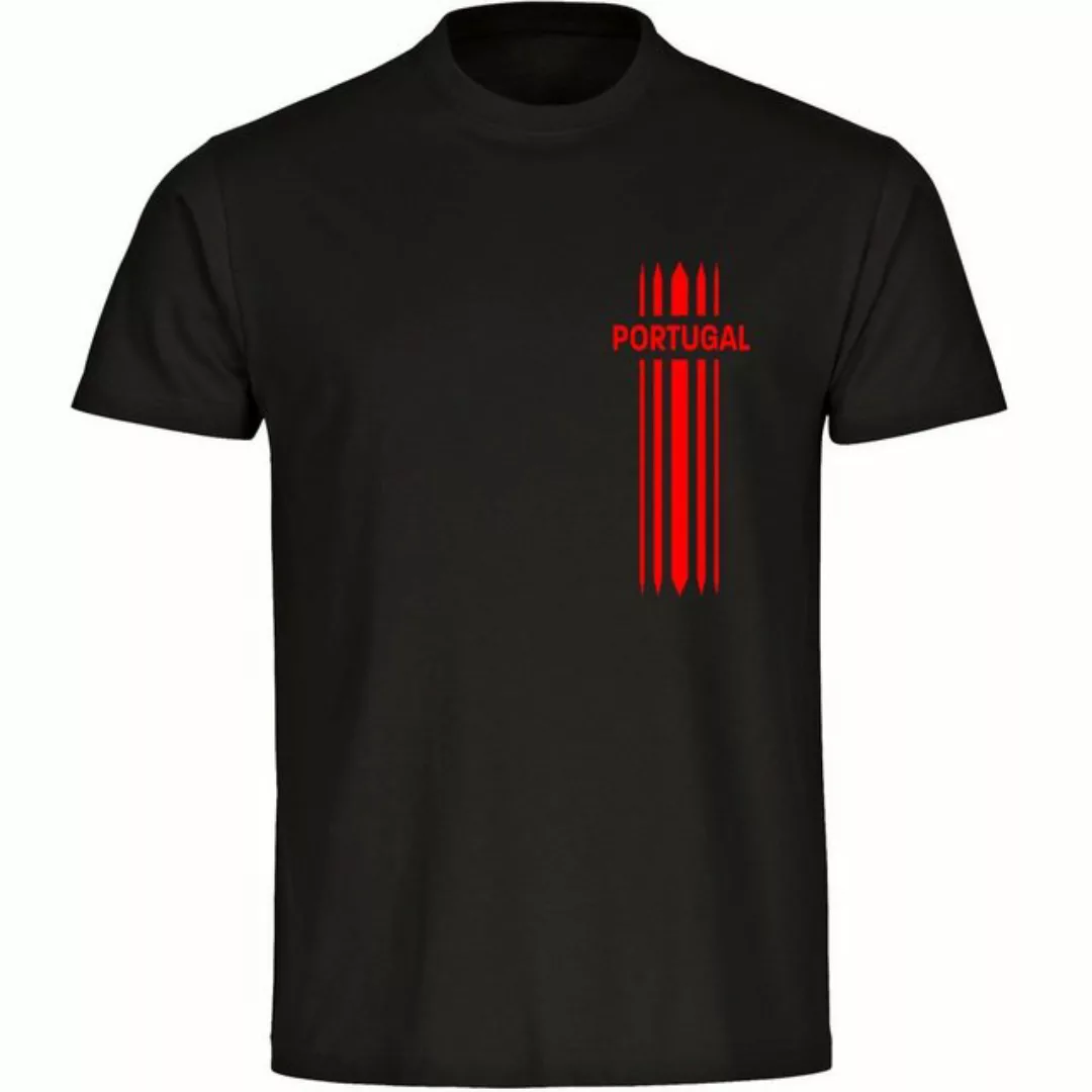 multifanshop T-Shirt Herren Portugal - Streifen - Männer günstig online kaufen