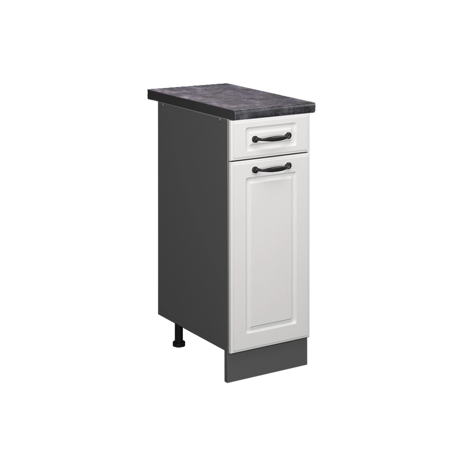 Vicco Unterschrank R-Line, Weiß Landhaus/Anthrazit, 30 günstig online kaufen