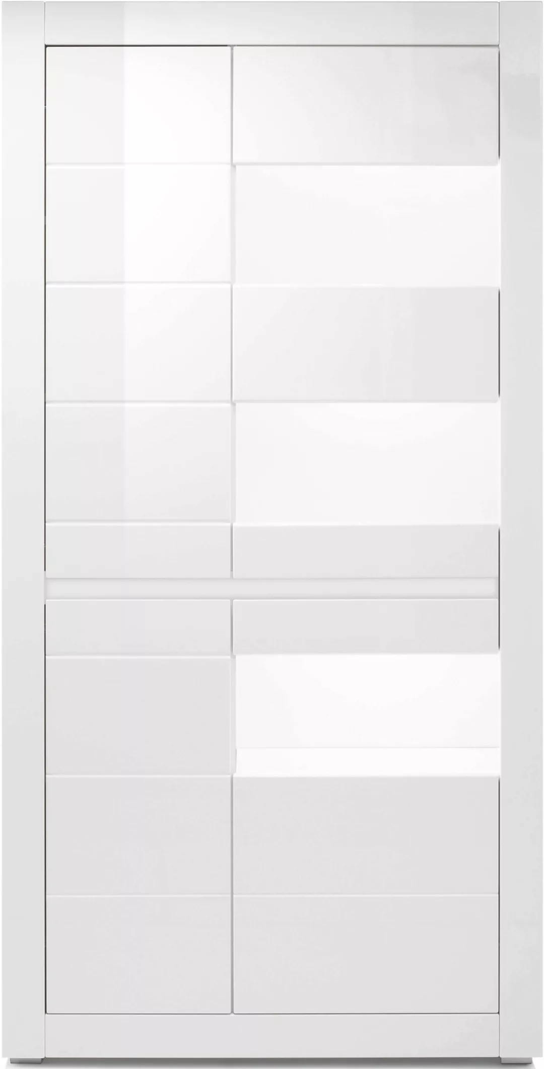 INOSIGN Vitrine "Carat", Höhe 198 cm, zwei Leisten angeliefert, 1 x grau, 1 günstig online kaufen