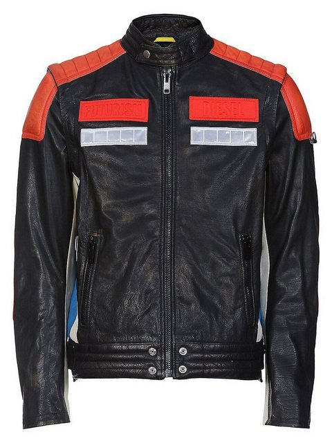 Diesel Lederjacke Bikerjacke - abnehmbare Ärmel - L-YUJA 42A - Gr. L günstig online kaufen