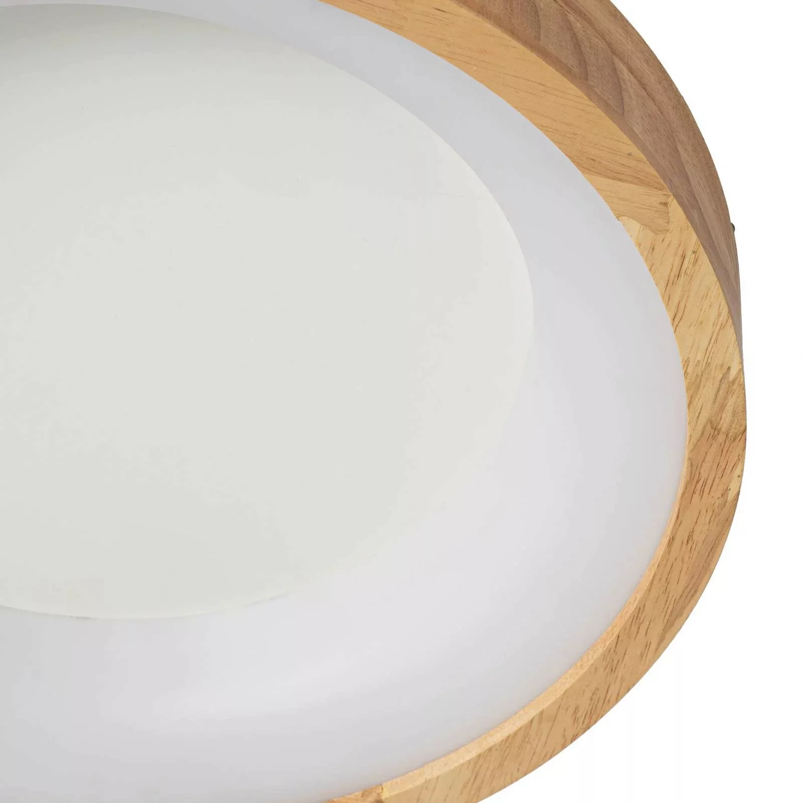 Lucande LED-Deckenleuchte Samvel, Ø 40 cm, Holz günstig online kaufen