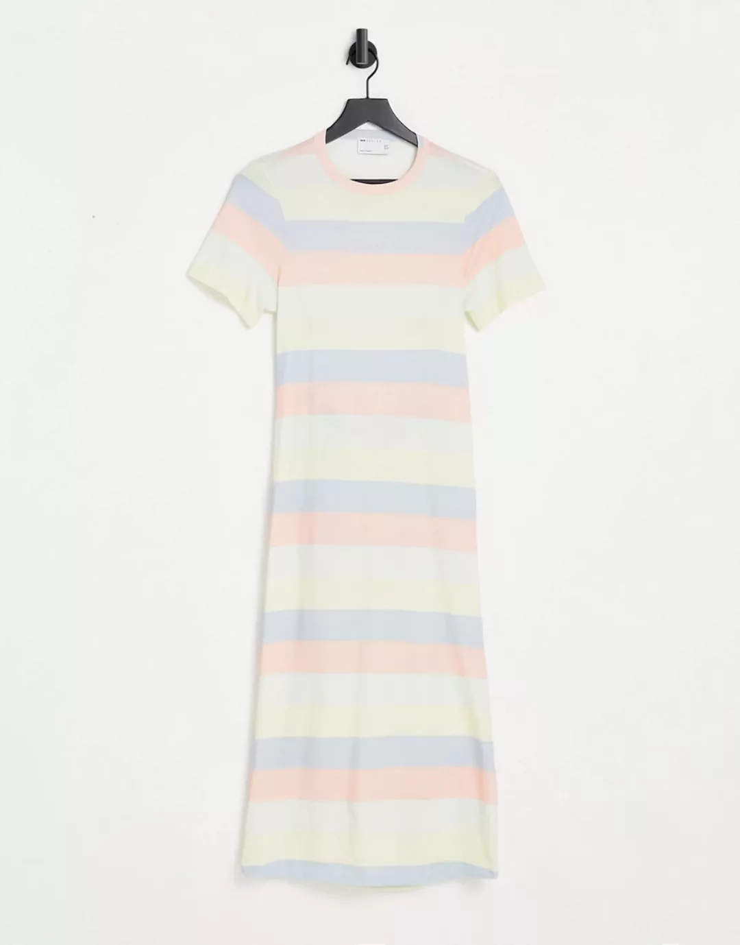 ASOS DESIGN – Oversize-T-Shirt-Kleid in Midilänge mit Zierausschnitt am Rüc günstig online kaufen