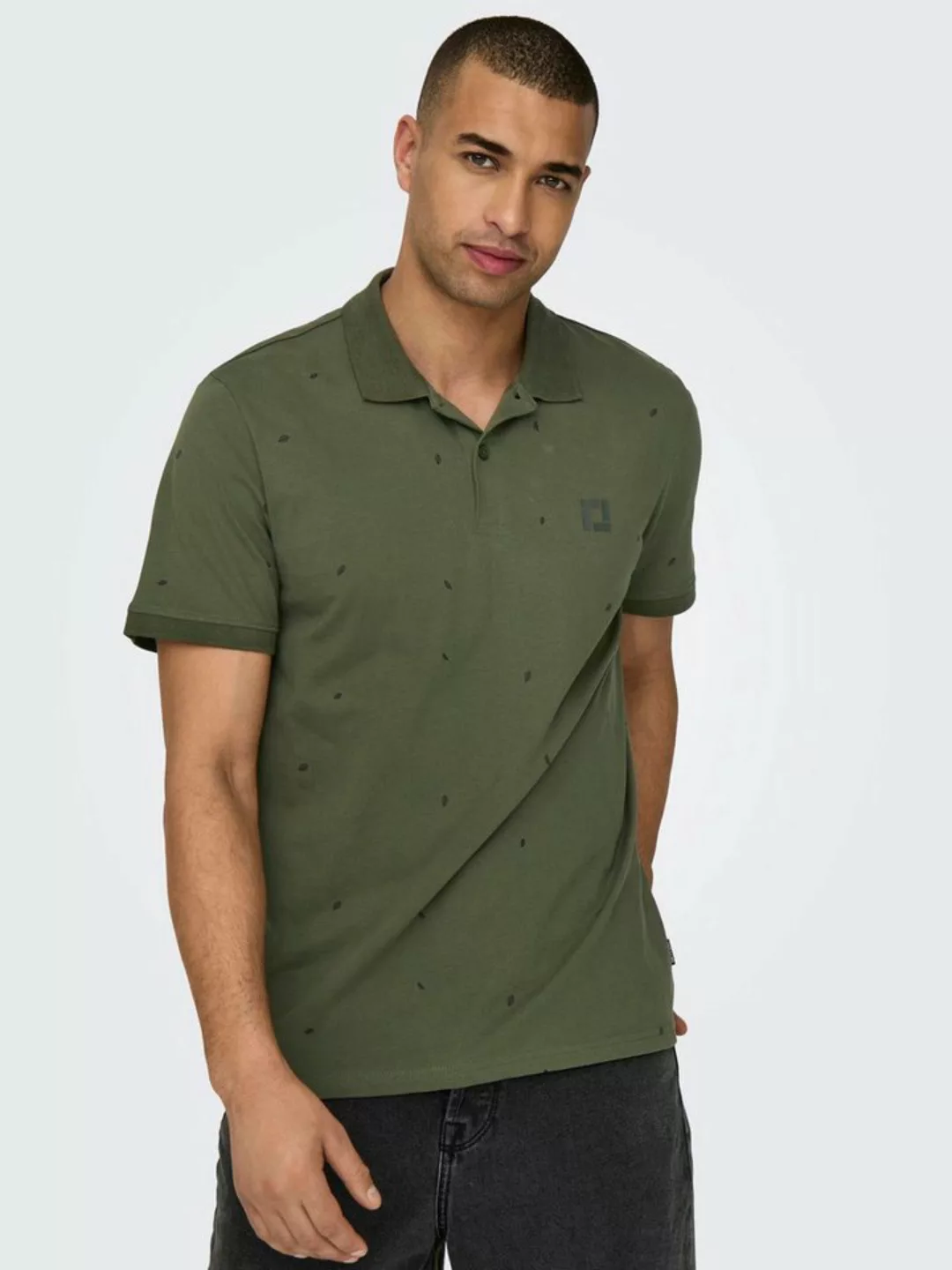 ONLY & SONS Poloshirt Poloshirt aus Baumwolle Klassisches Kurzarm Polohemd günstig online kaufen