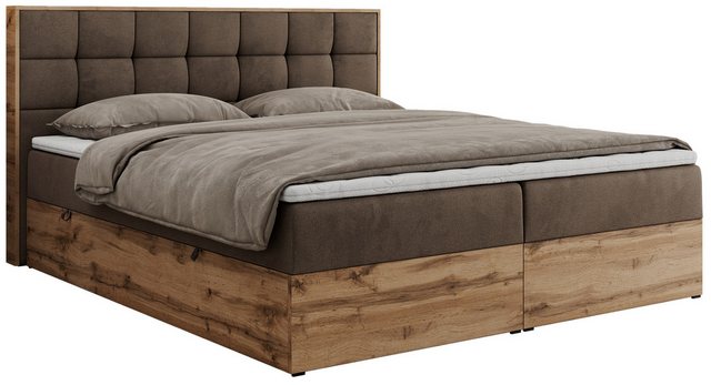 MKS MÖBEL Boxspringbett ALBERO 1 (Set, Packung, Topper T25, Stauraum, Matra günstig online kaufen