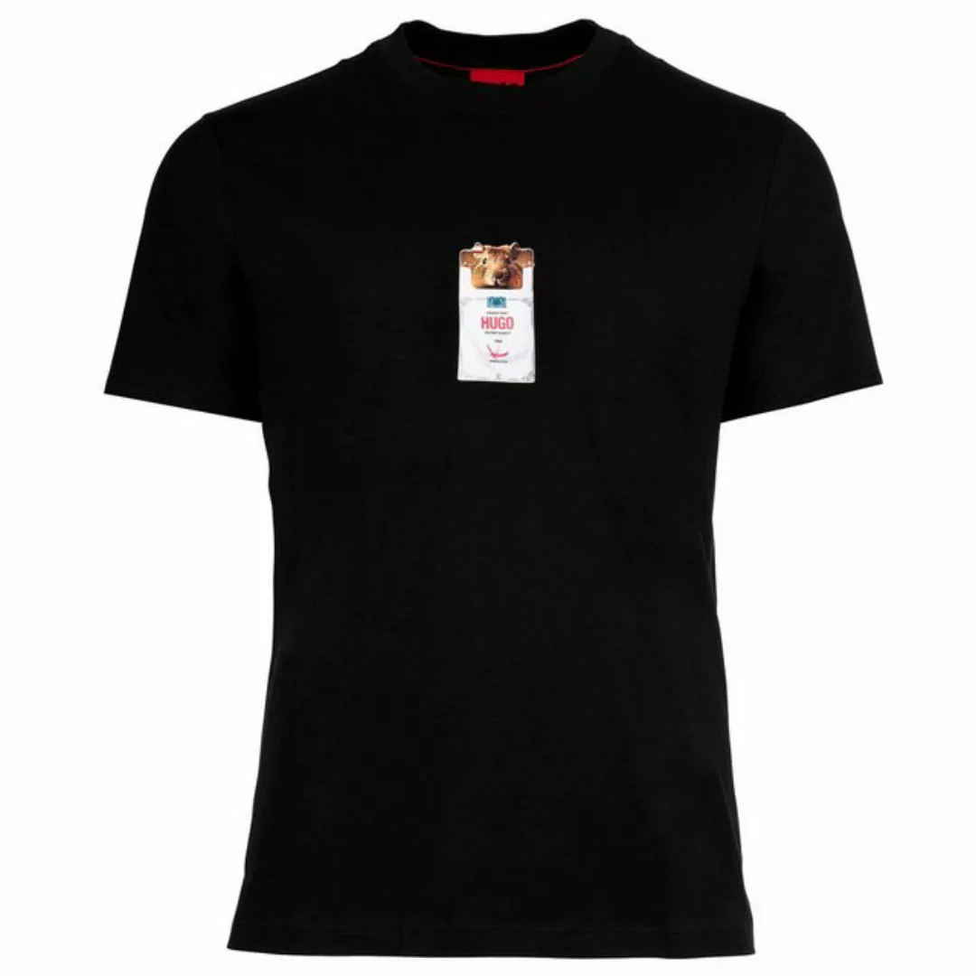 HUGO T-Shirt Herren T-Shirt mit Print - Dilesses, Rundhals, (Packung, 1er P günstig online kaufen