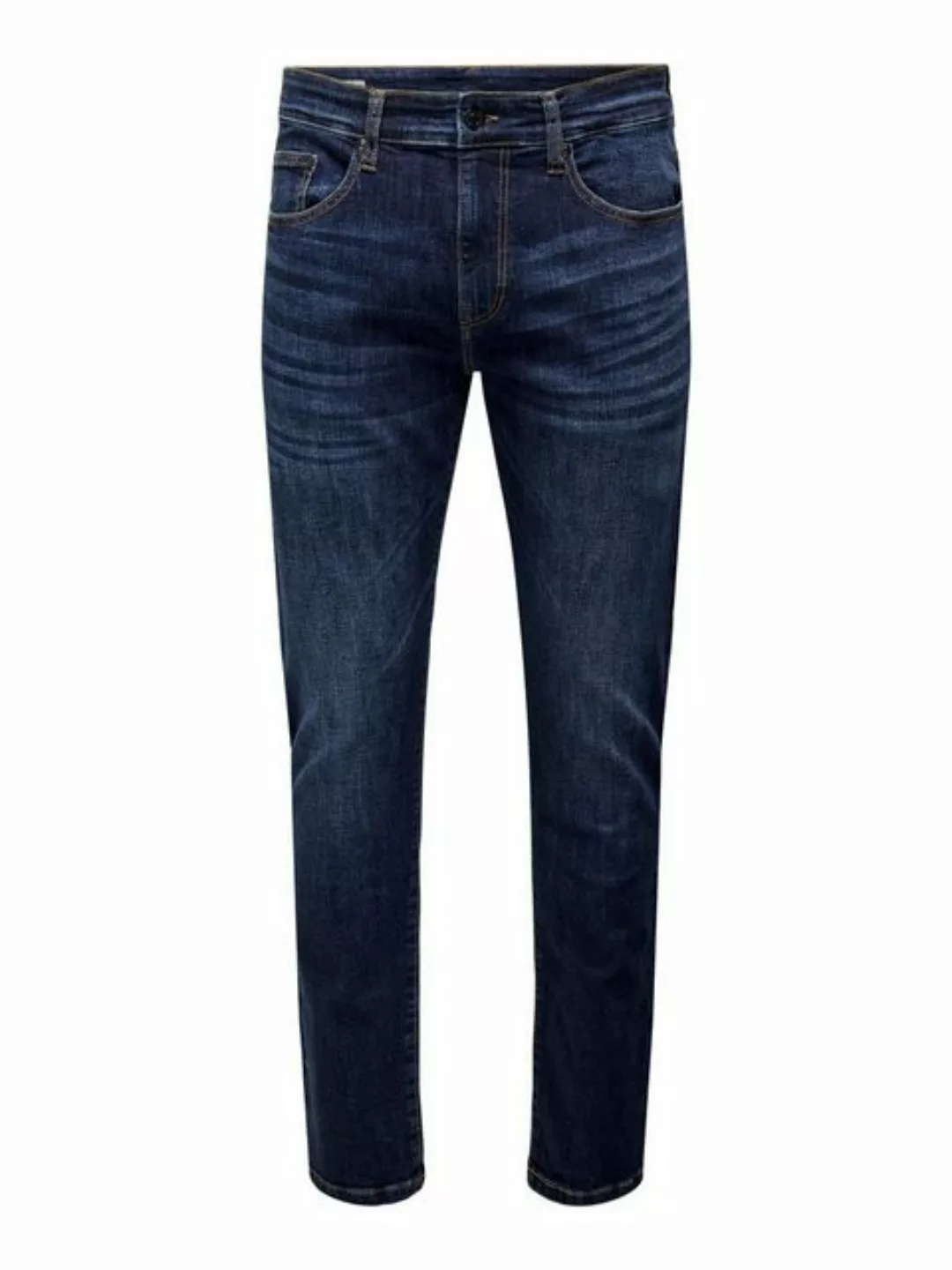 Only & Sons Herren Jeans ONSWEFT REG 6752 - Straight Fit - Blau - Dark Blue günstig online kaufen