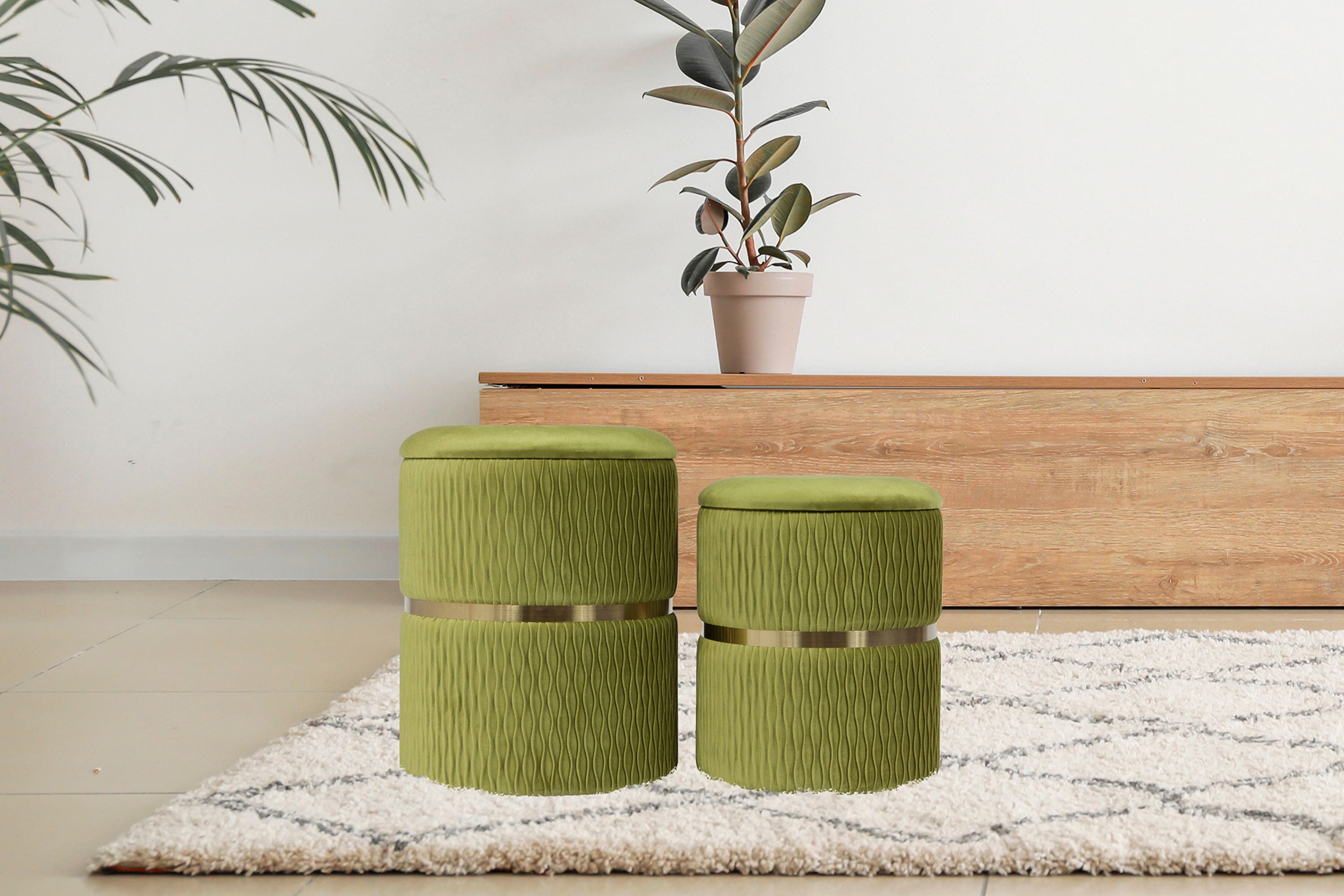 Kayoom Sitzhocker "Hocker Milas 2er-Set, Praktischer und versteckter Staura günstig online kaufen