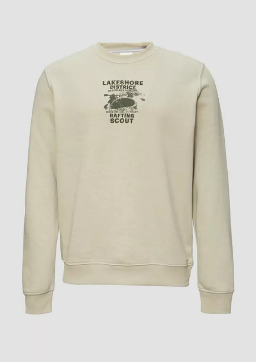 s.Oliver Sweatshirt Sweatshirt mit Stickerei aus weichem Baumwollmix Sticke günstig online kaufen