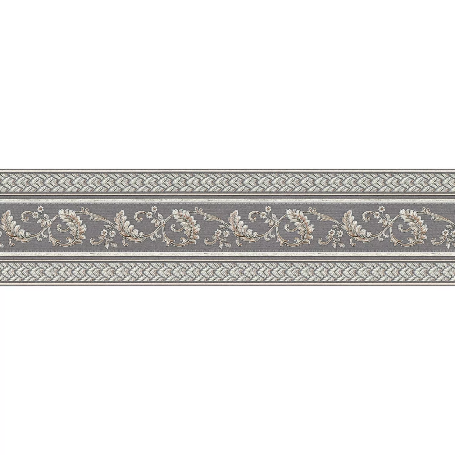 Bricoflor Graue Tapeten Bordüre 17 Cm Breit Ornament Tapetenborte Ideal für günstig online kaufen