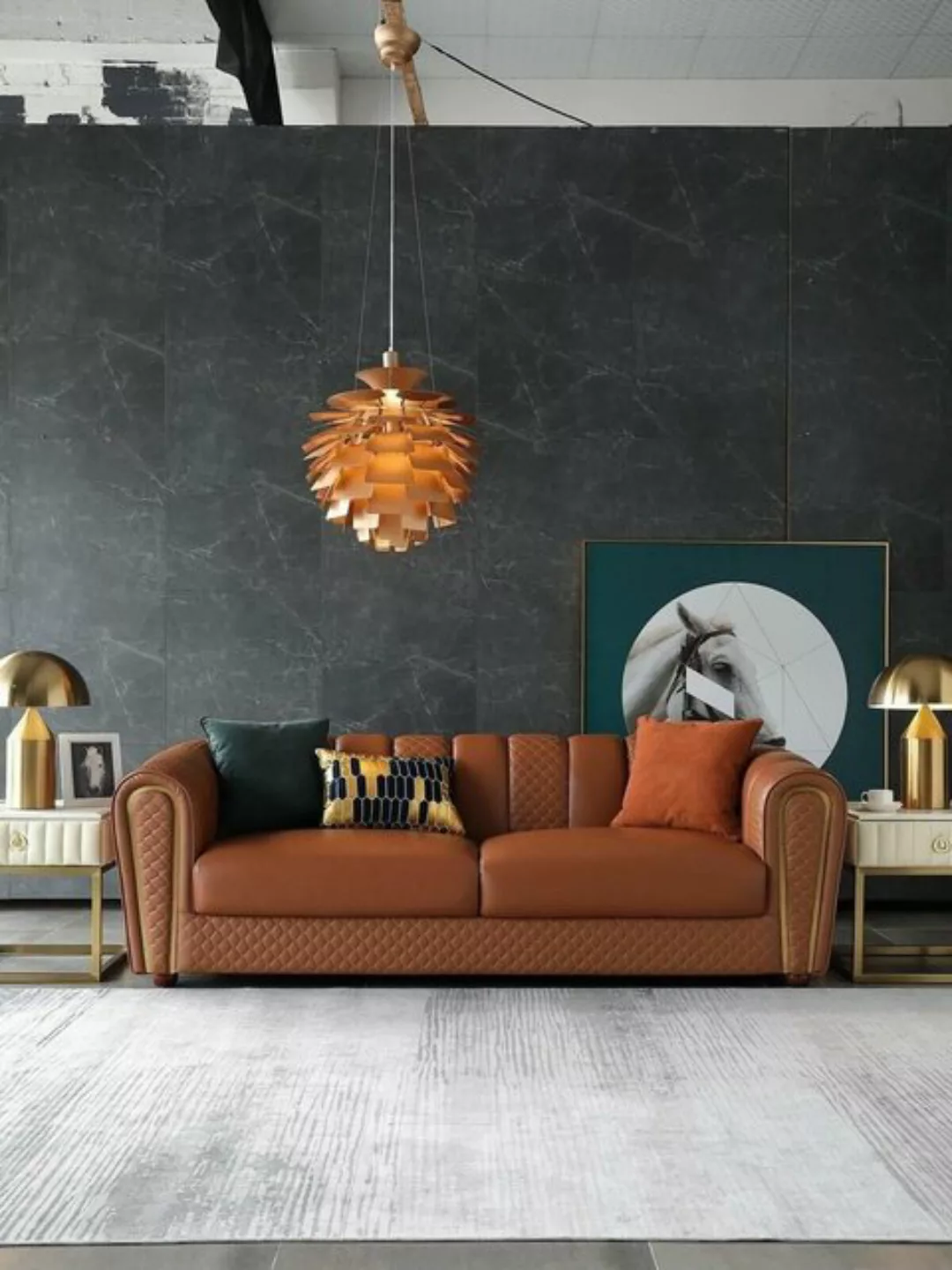 JVmoebel Sofa Sofa 3 Sitzer Leder Couch Polster Luxus Möbel Moderner Dreisi günstig online kaufen