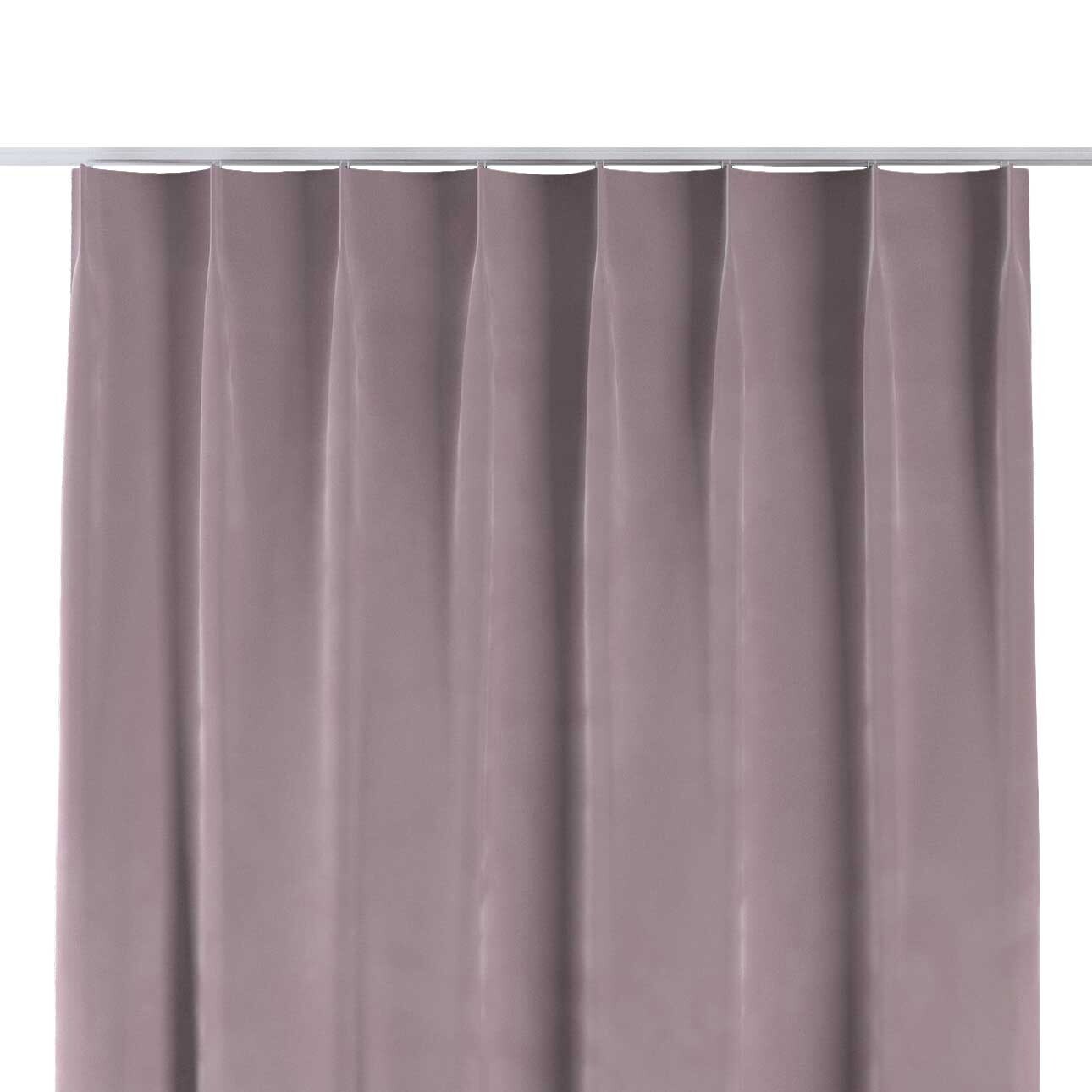 Vorhang mit flämischen 1-er Falten, rosa, Velvet (704-14) günstig online kaufen