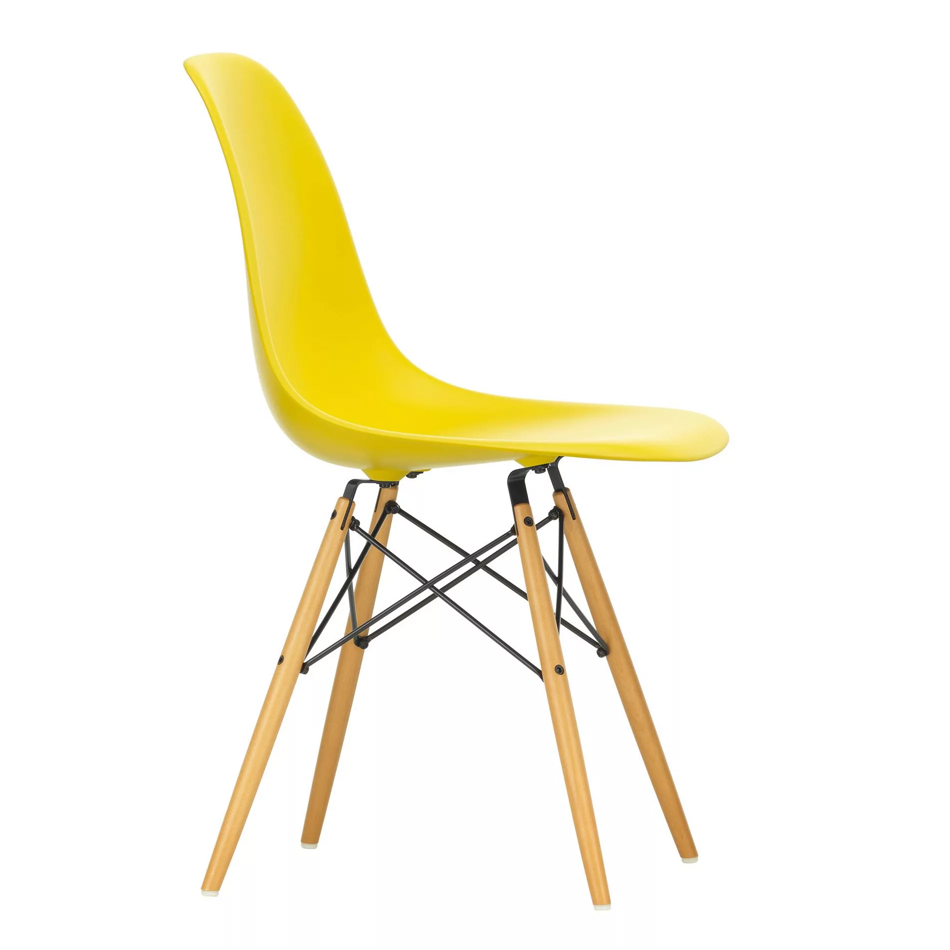 Vitra - Eames Plastic Side Chair DSW Ahorn gelblich - sunlight/Sitzschale P günstig online kaufen
