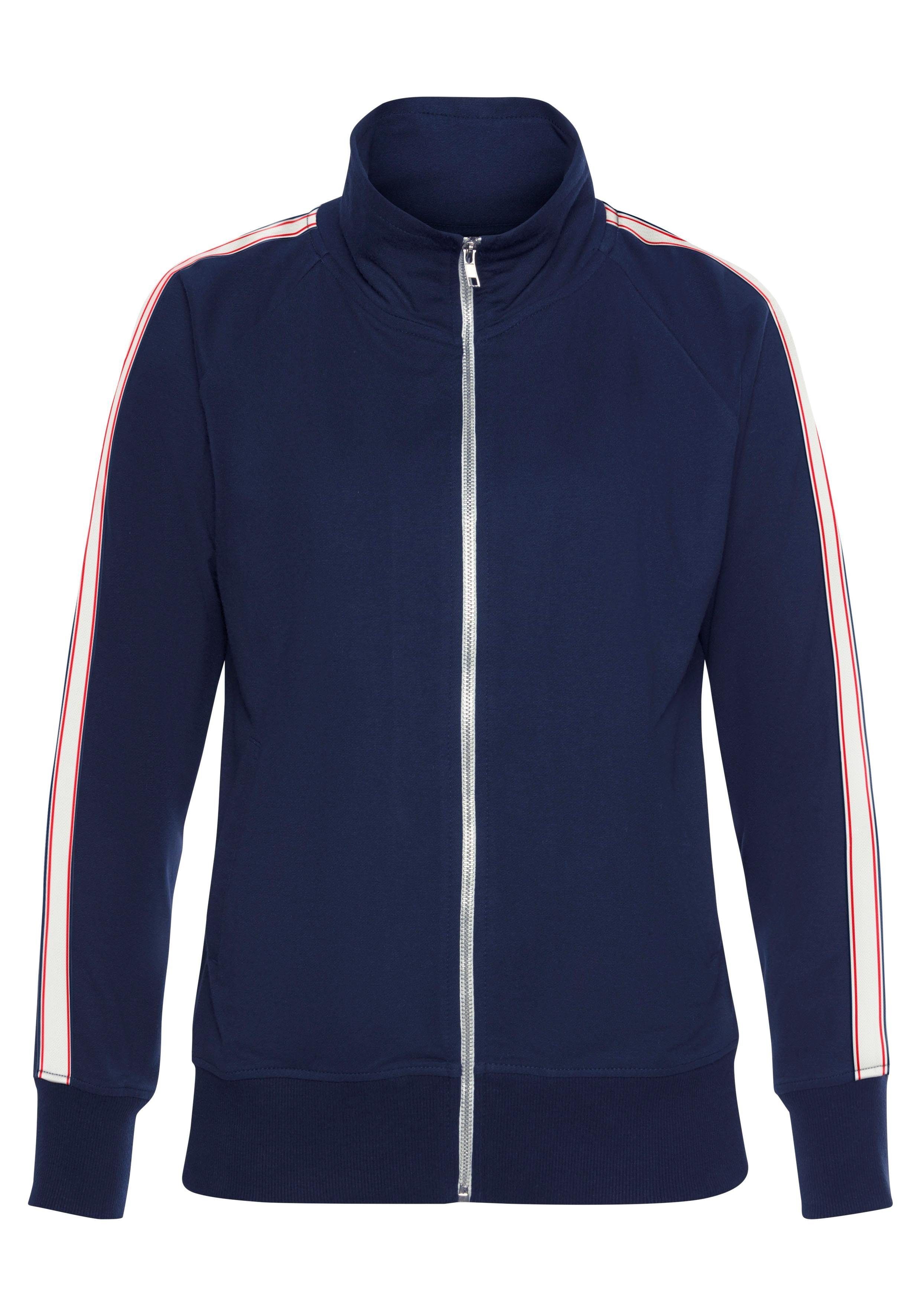 H.I.S Sweatjacke, mit Kontraststreifen, Loungewear günstig online kaufen