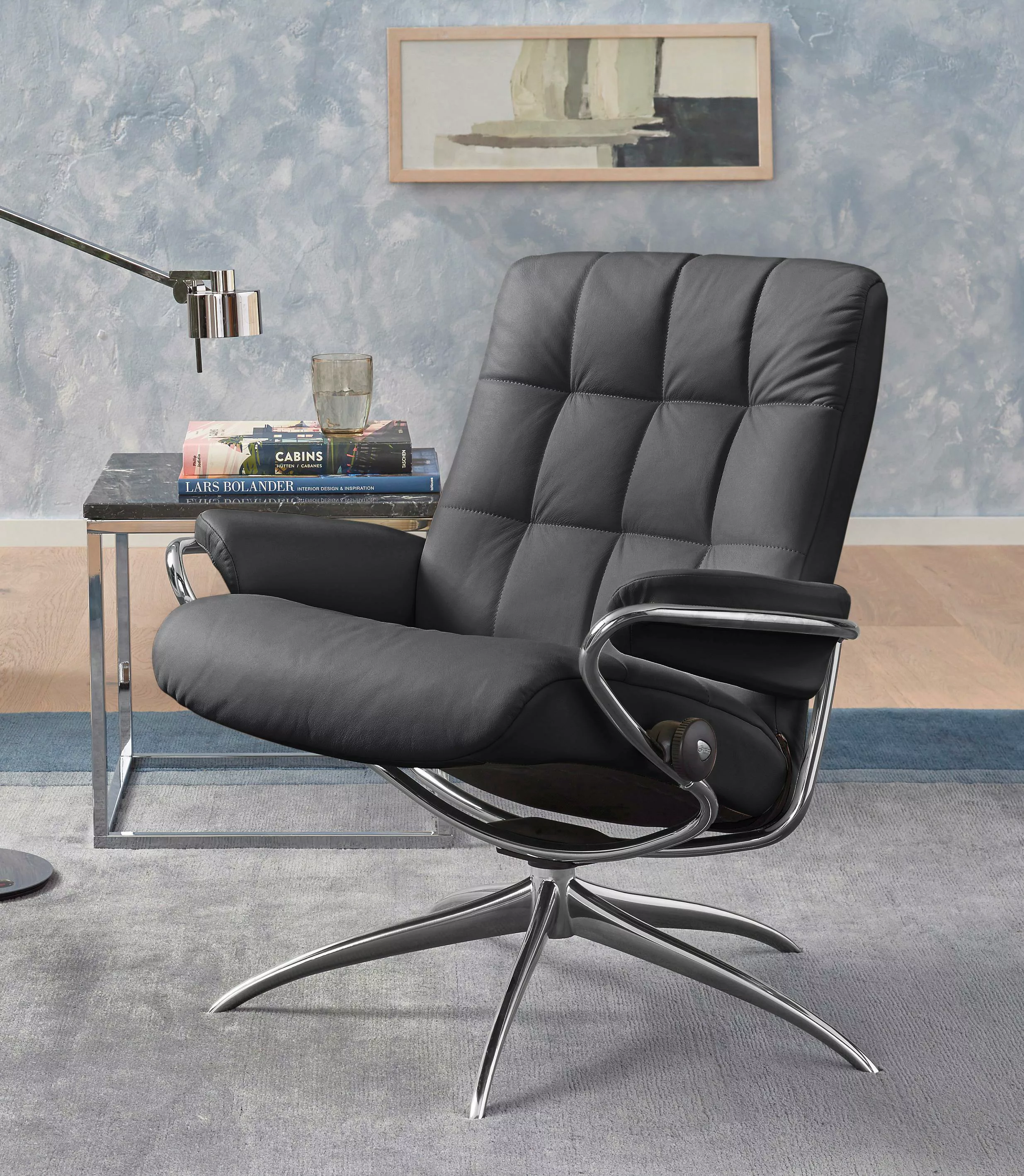 Stressless Relaxsessel "London", Low Back, mit Star Base, Gestell Chrom günstig online kaufen