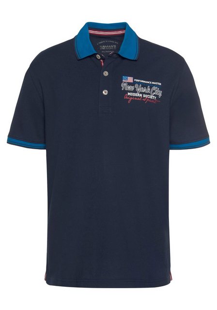 Man's World Poloshirt Kurzarm, lässige Passform, bedruckt, Polokragen günstig online kaufen