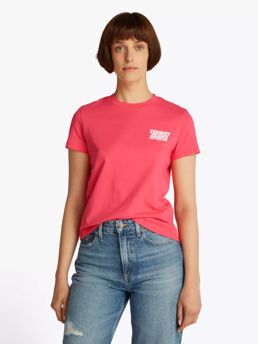 Tommy Jeans T-Shirt "TJW REG TJ BUBBLE TEE", mit Logodruck günstig online kaufen