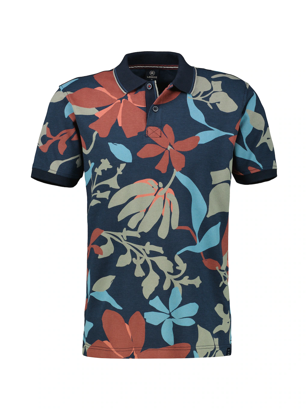 LERROS Poloshirt "LERROS Poloshirt, sommerlich-floral gemustert" günstig online kaufen