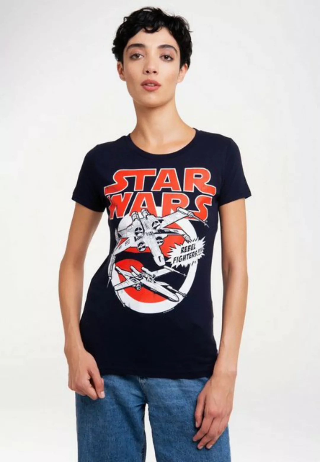 LOGOSHIRT T-Shirt "X-Wings - Krieg der Sterne - Star Wars", mit auffälligem günstig online kaufen