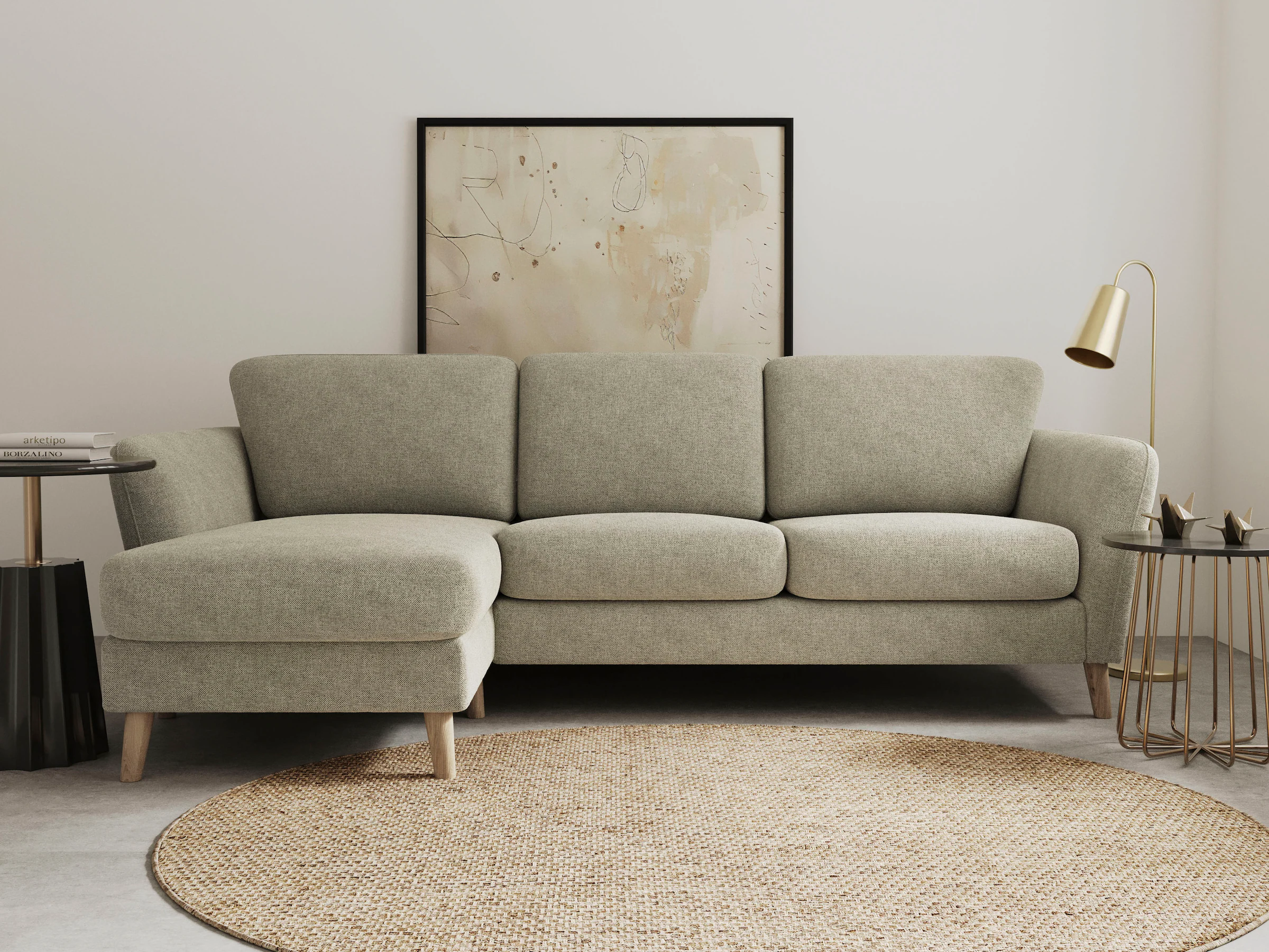 Home affaire Ecksofa "MARSEILLE (242/152cm),L-Form, Rec. rechts/links", Mas günstig online kaufen