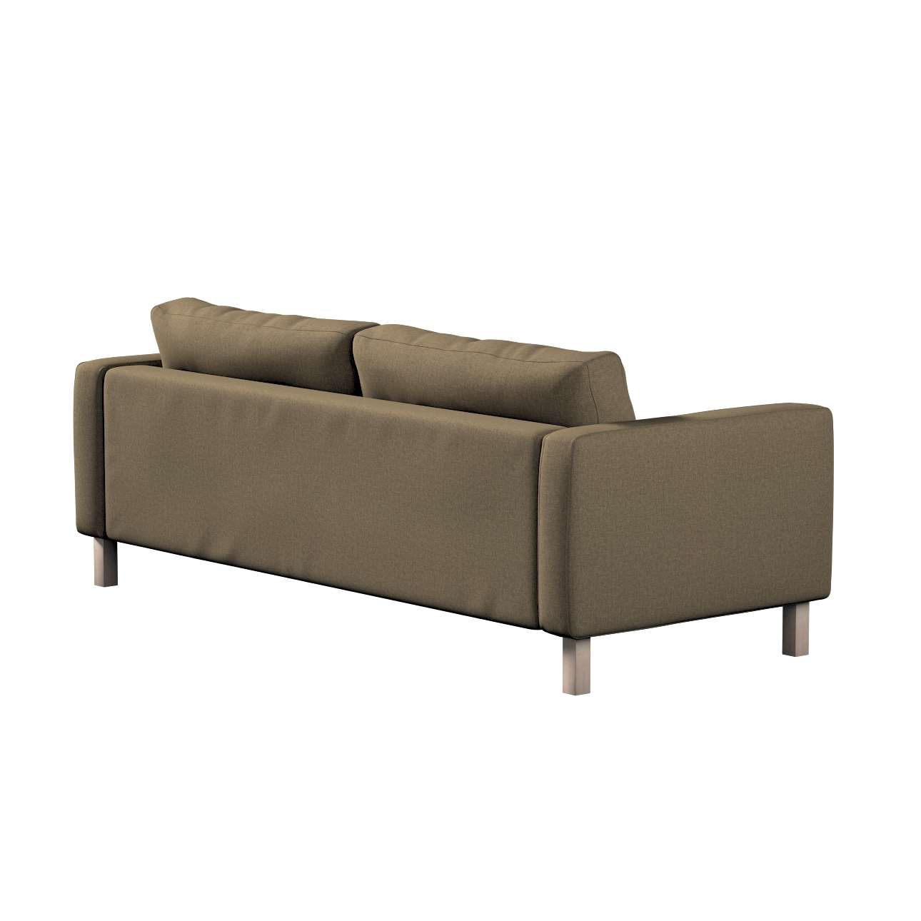 Bezug für Karlstad 3-Sitzer Sofa nicht ausklappbar, kurz, grau-braun, Bezug günstig online kaufen