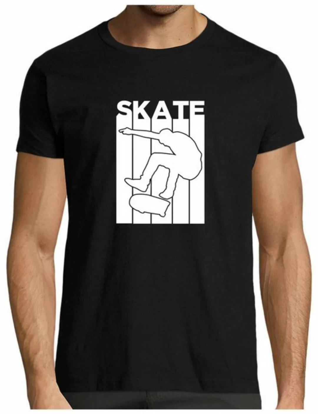 MyDesign24 T-Shirt Herren Skater Shirt dynamischen Skateboarder in Aktion M günstig online kaufen