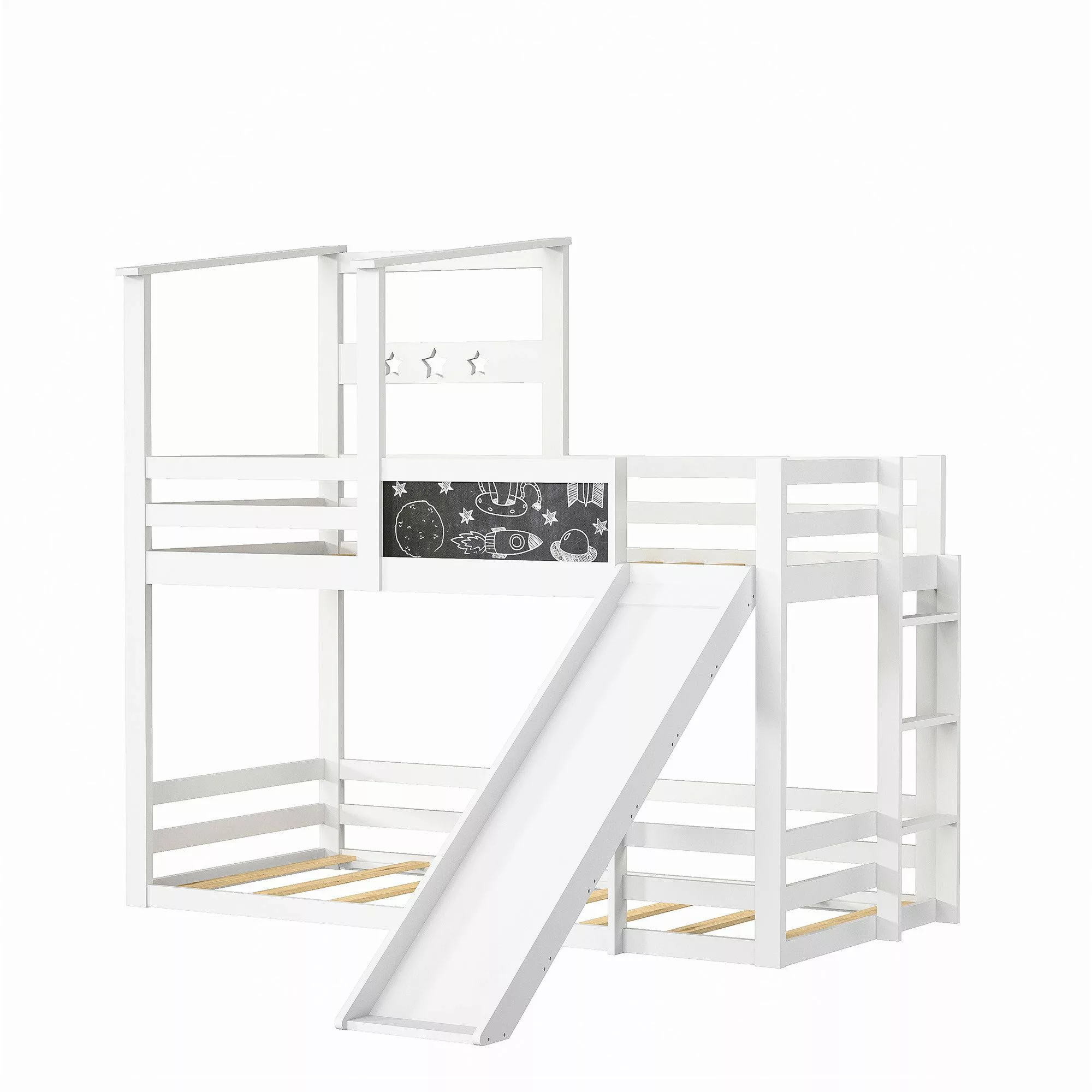FUROKOY Kinderbett Massivholzbett 90x200 cm Holzbett günstig online kaufen