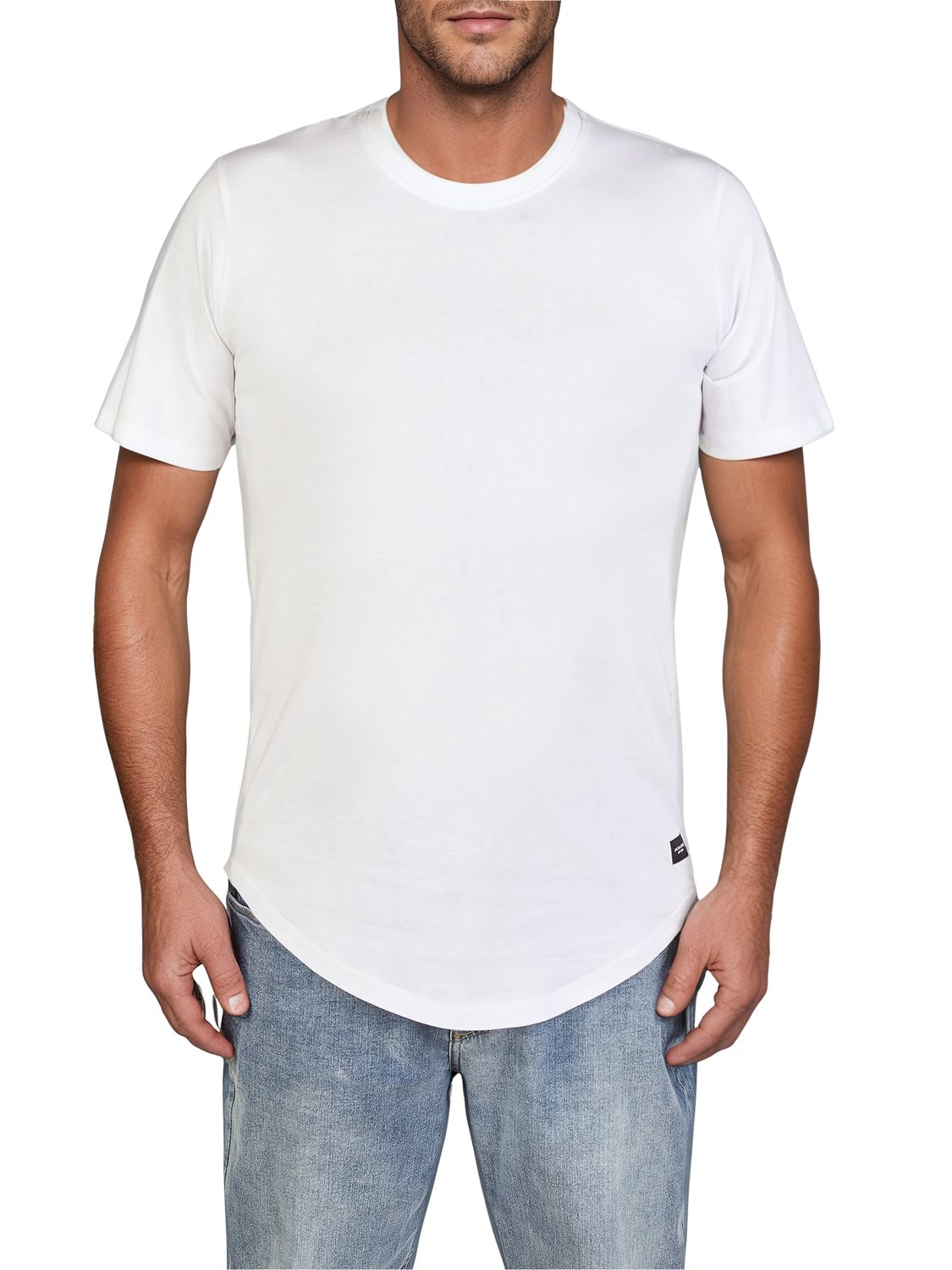 Jack & Jones Tshirt Herren lang geschnitten Set 100% Baumwolle Regular Fit günstig online kaufen