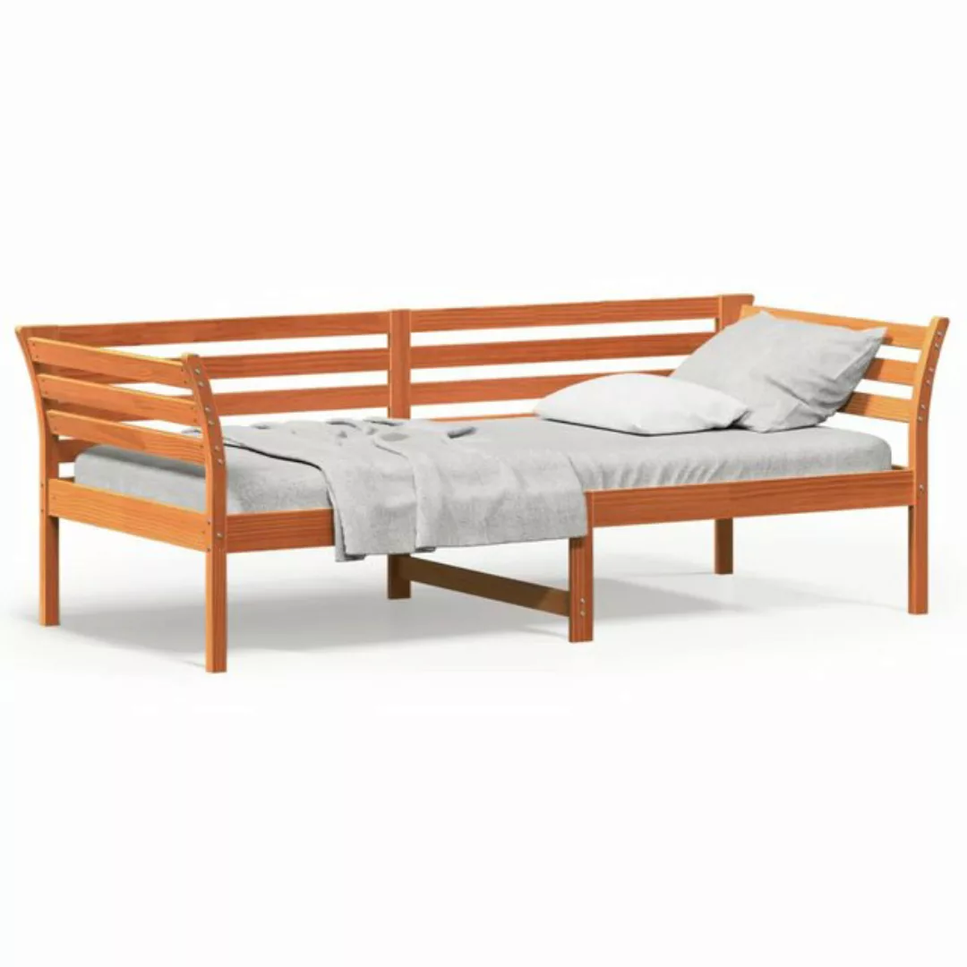 vidaXL Gästebett vidaXL Gästebett Tagesbett Wachsbraun 80x200 cm Massivholz günstig online kaufen