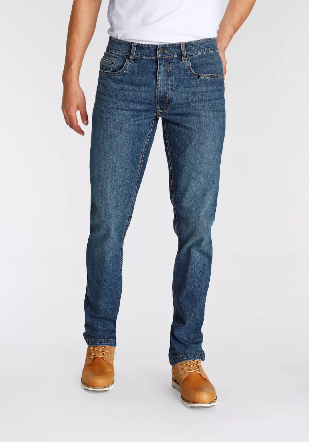 AJC Straight-Jeans mit leichter Waschung günstig online kaufen