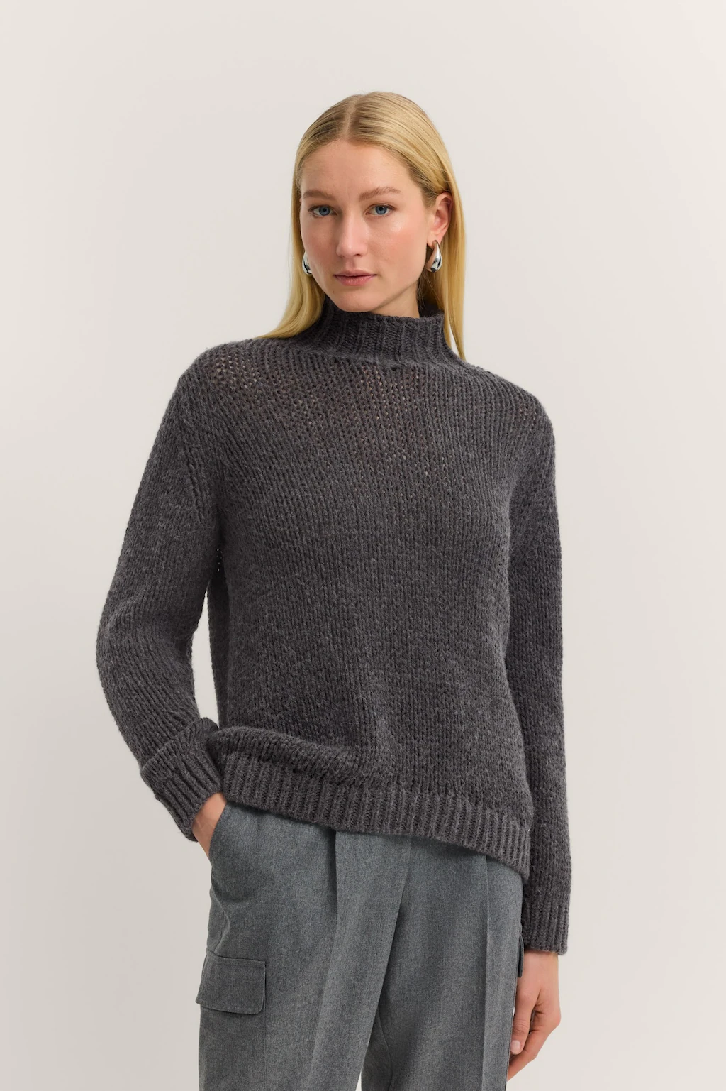 bugatti Rollkragenpullover "Grobstrick", aus einem weichen Alpaka-Woll-Mix günstig online kaufen