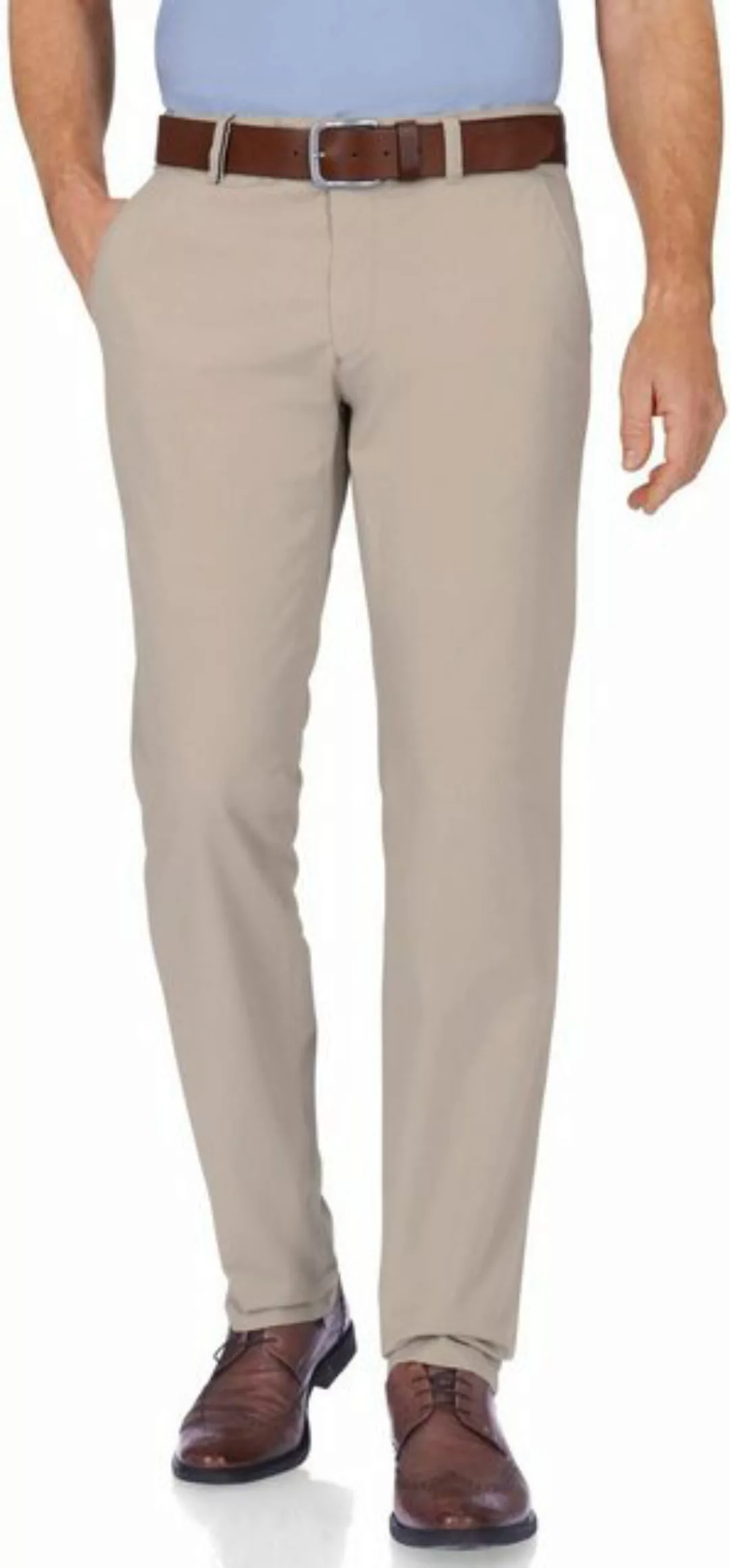 EUREX by BRAX Chinos EUREX BY BRAX Tiefbund-Baumwoll-Stretch- Hose Jim beig günstig online kaufen