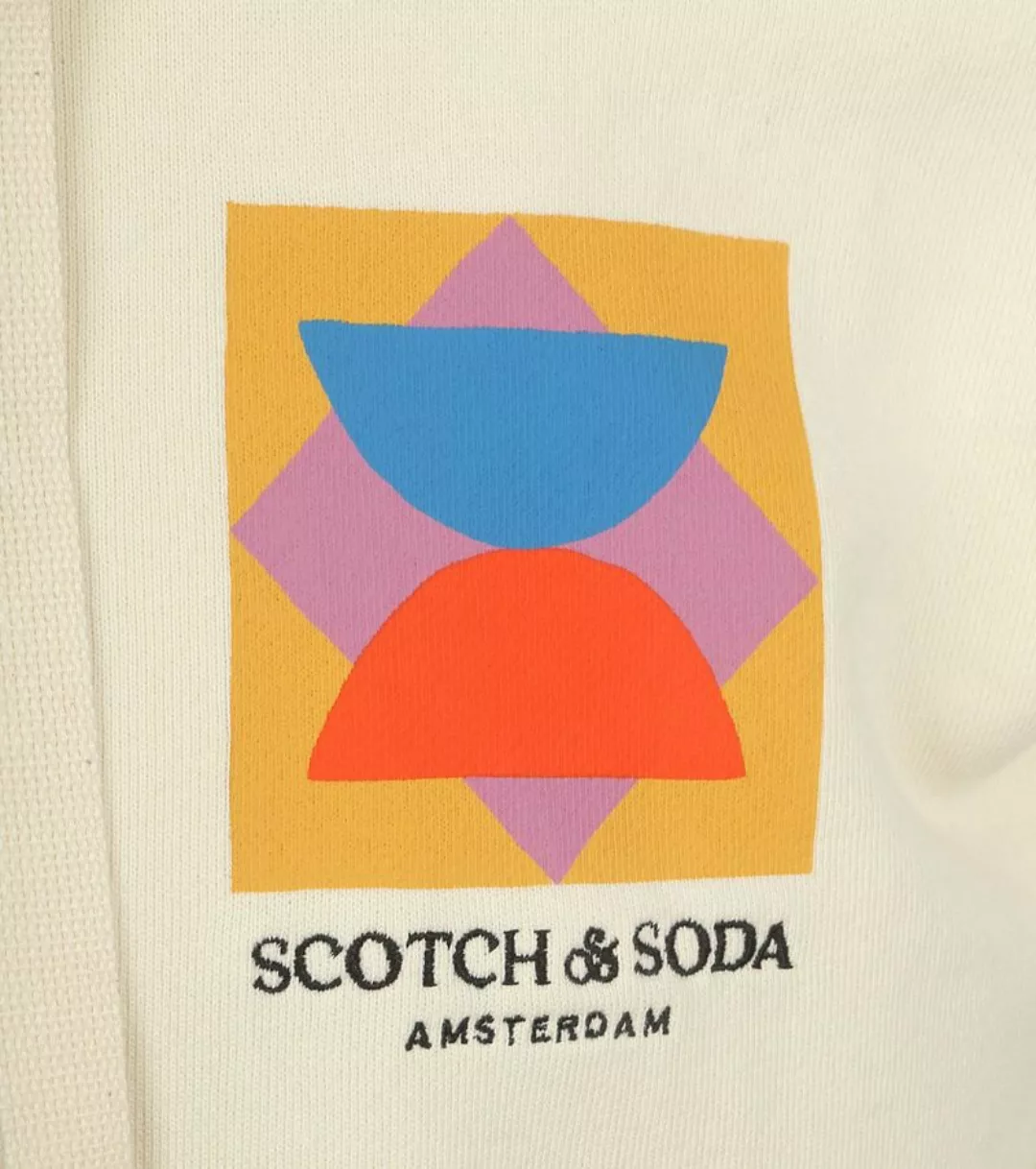 Scotch and Soda Patchwork Applique Hoodie Beige - Größe XL günstig online kaufen