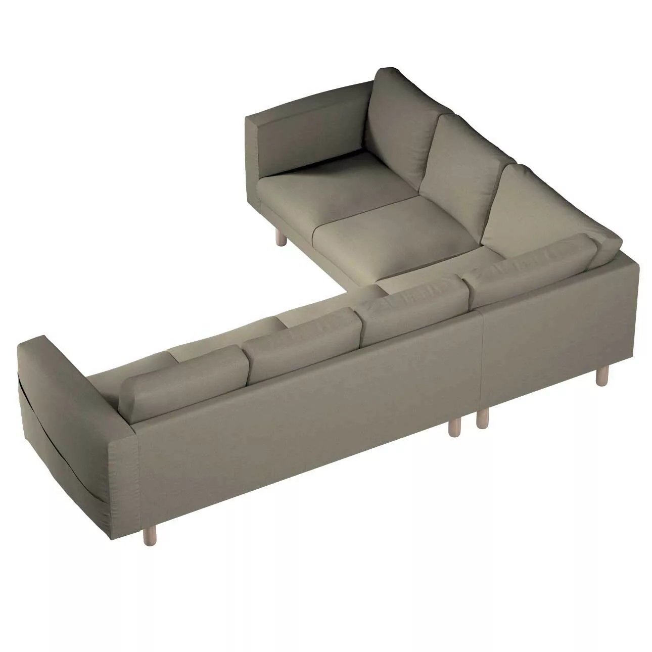 Bezug für Norsborg 5-Sitzer Ecksofa, beige-grau, Norsborg 5-Sitzer Ecksofab günstig online kaufen