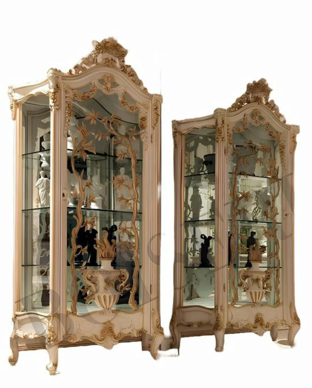 JVmoebel Vitrine Vitrinen Glas Schrank Schränke Regal Holz Vitrine Design M günstig online kaufen