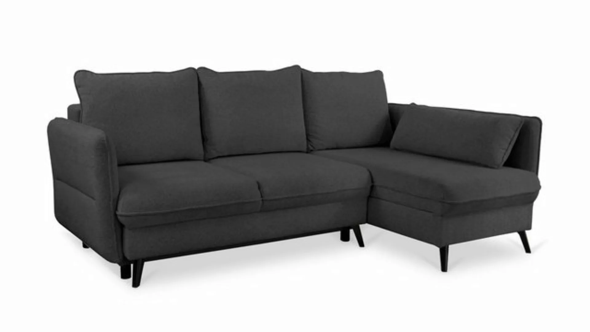 Siblo Ecksofa Nicolas, Modernes Ecksofa mit Bettkasten, Ecksofa mit Schlaff günstig online kaufen