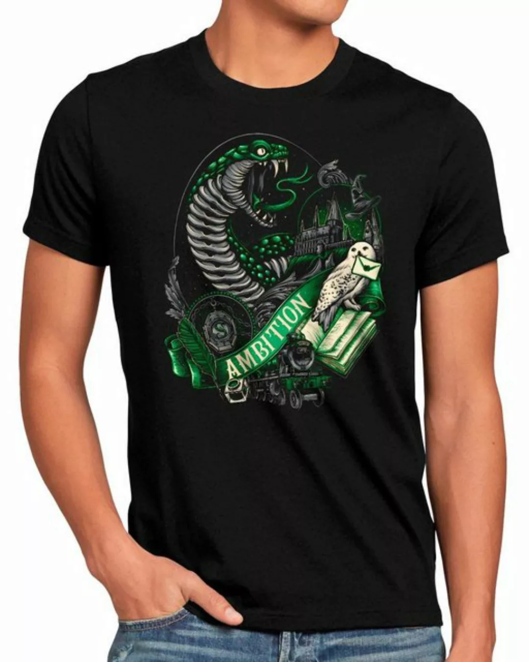 style3 Print-Shirt Herren T-Shirt Ambition potter harry hogwarts legacy gry günstig online kaufen